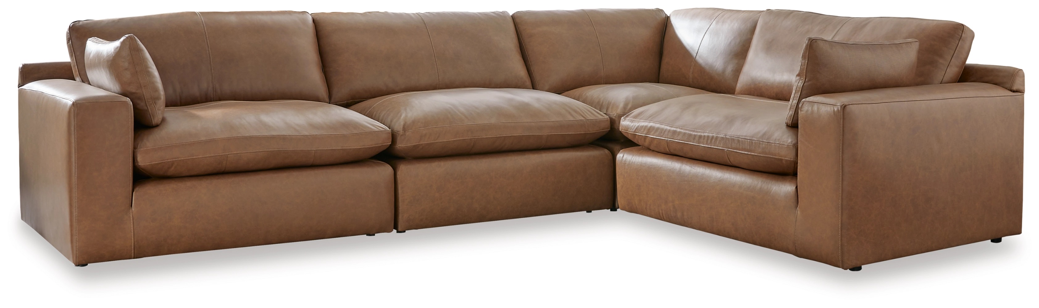 Ashley Furniture Emilia Caramel 4pc Sectional