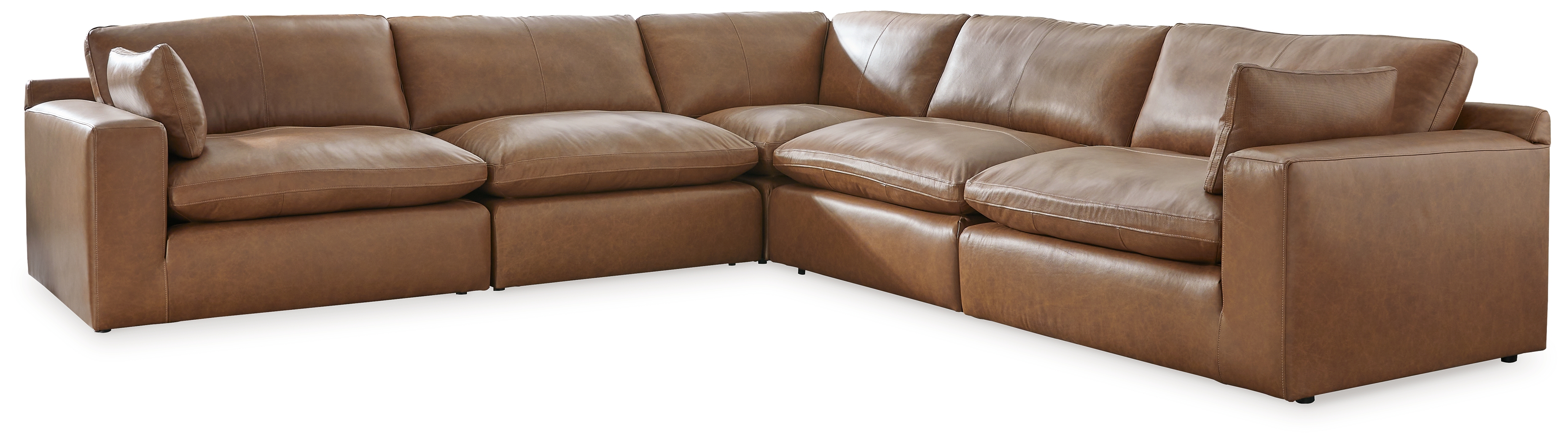 Ashley Furniture Emilia Caramel 5pc Sectional