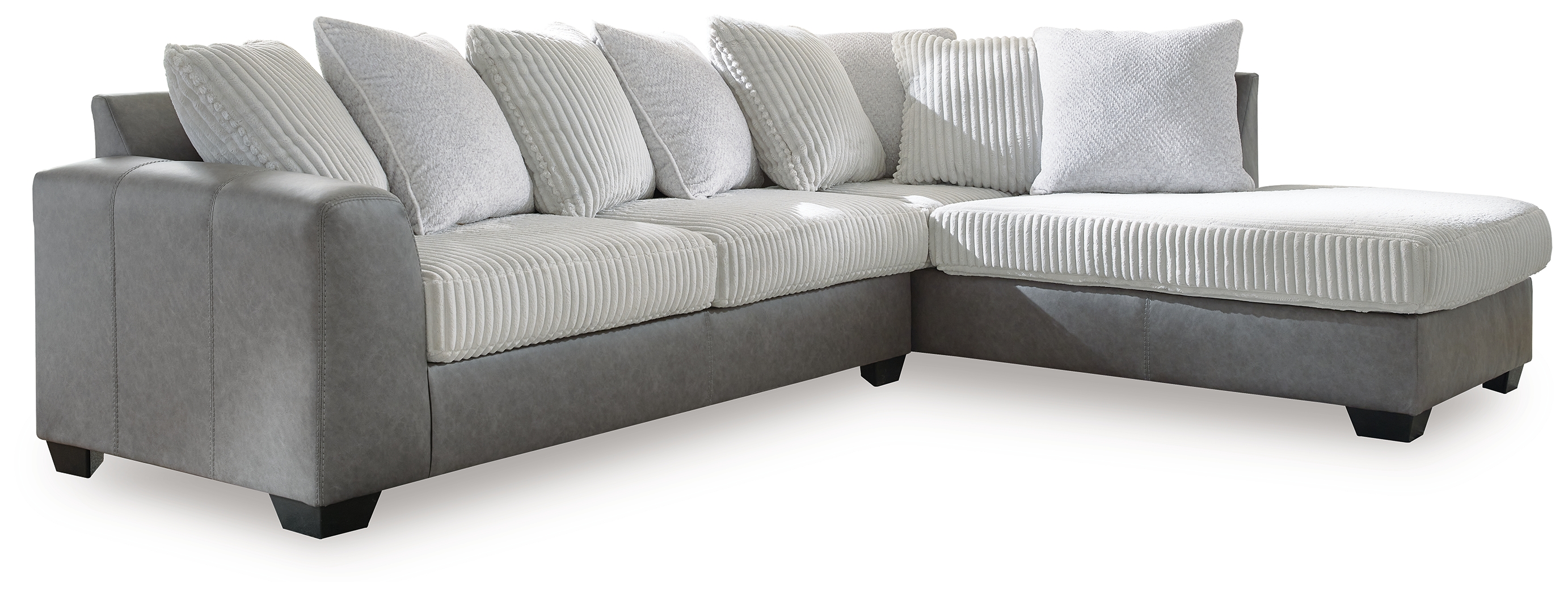 Ashley Furniture Clairette Court Alloy 2-Piece Sectional With RAF Chaise