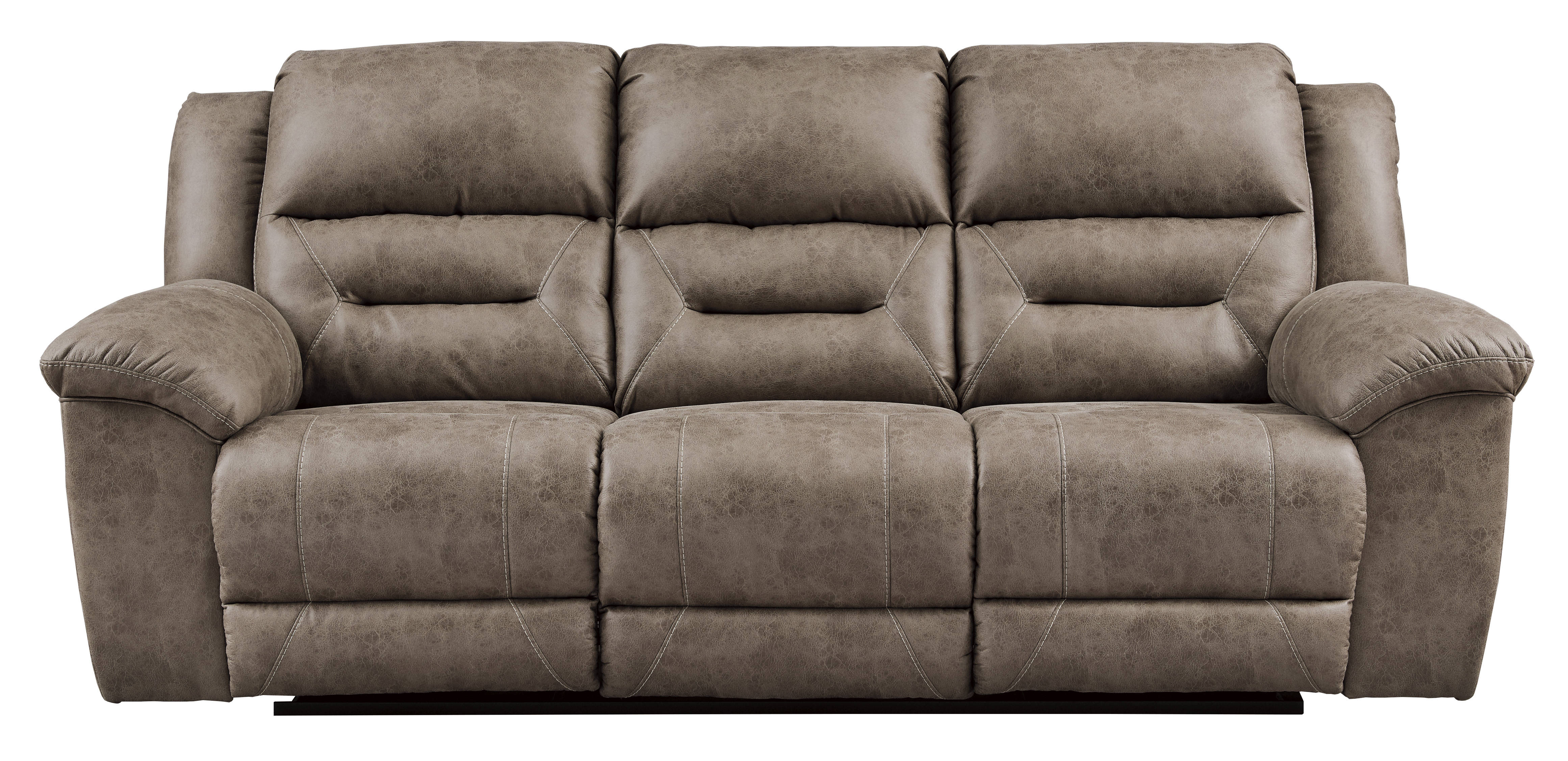 Ashley Furniture Stoneland Fossil Reclining Sofa
