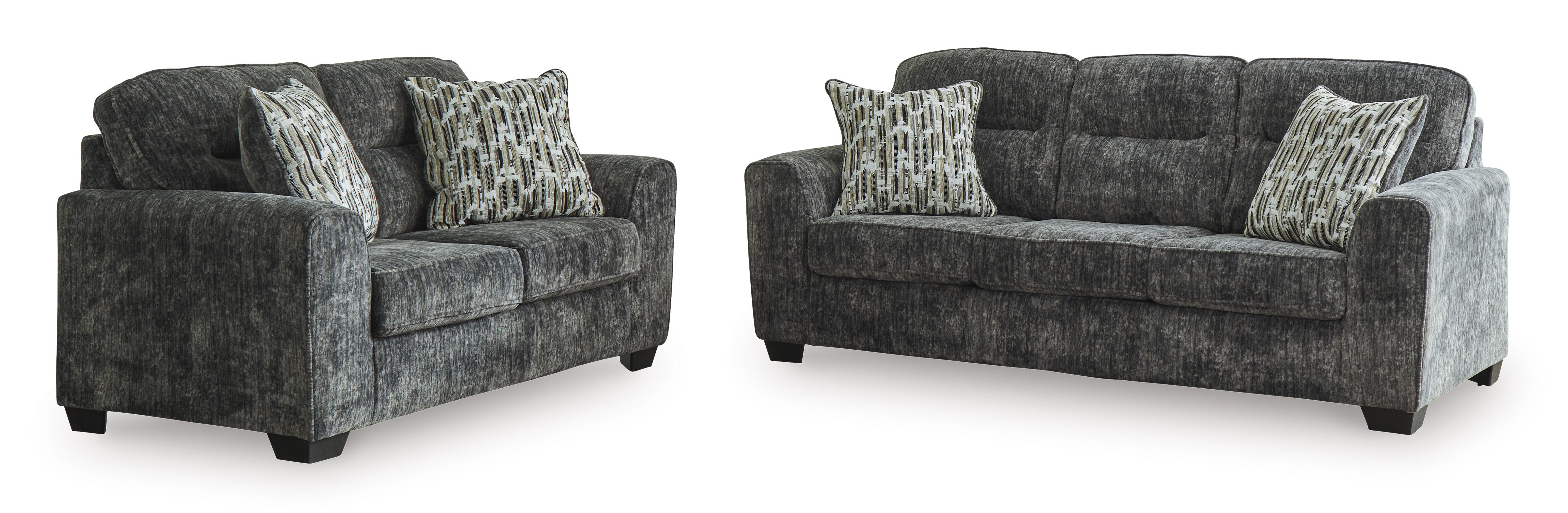 Ashley Furniture Lonoke Gunmetal 2pc Living Room Set