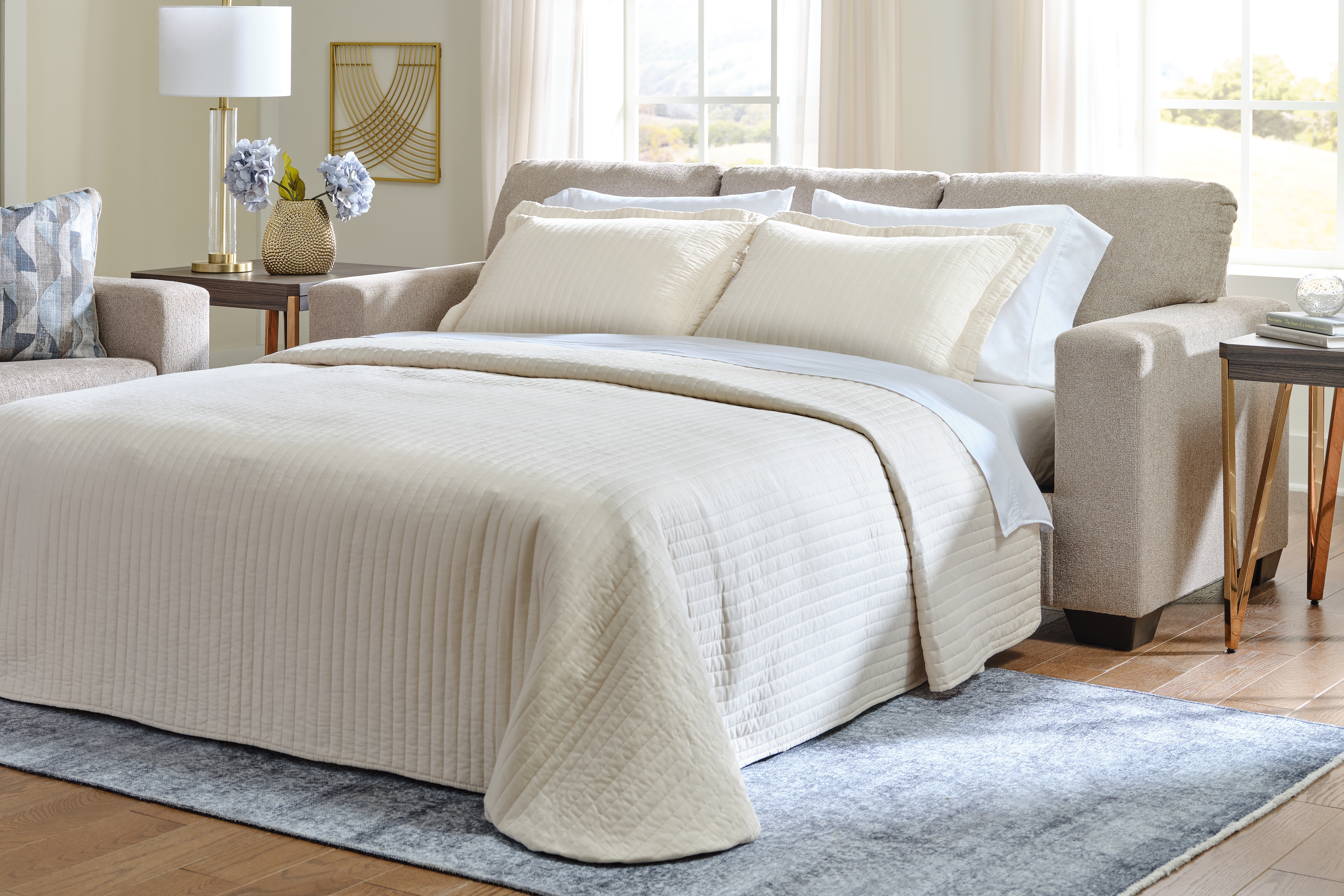 Ashley Furniture Deltona Parchment Queen Sofa Sleeper