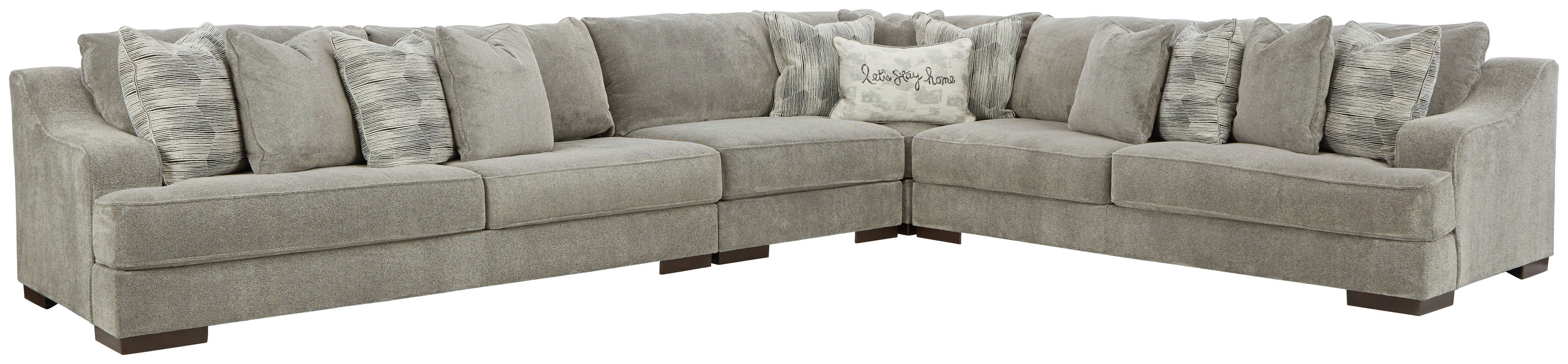 Ashley Furniture Bayless Smoke 4pc Sectional
