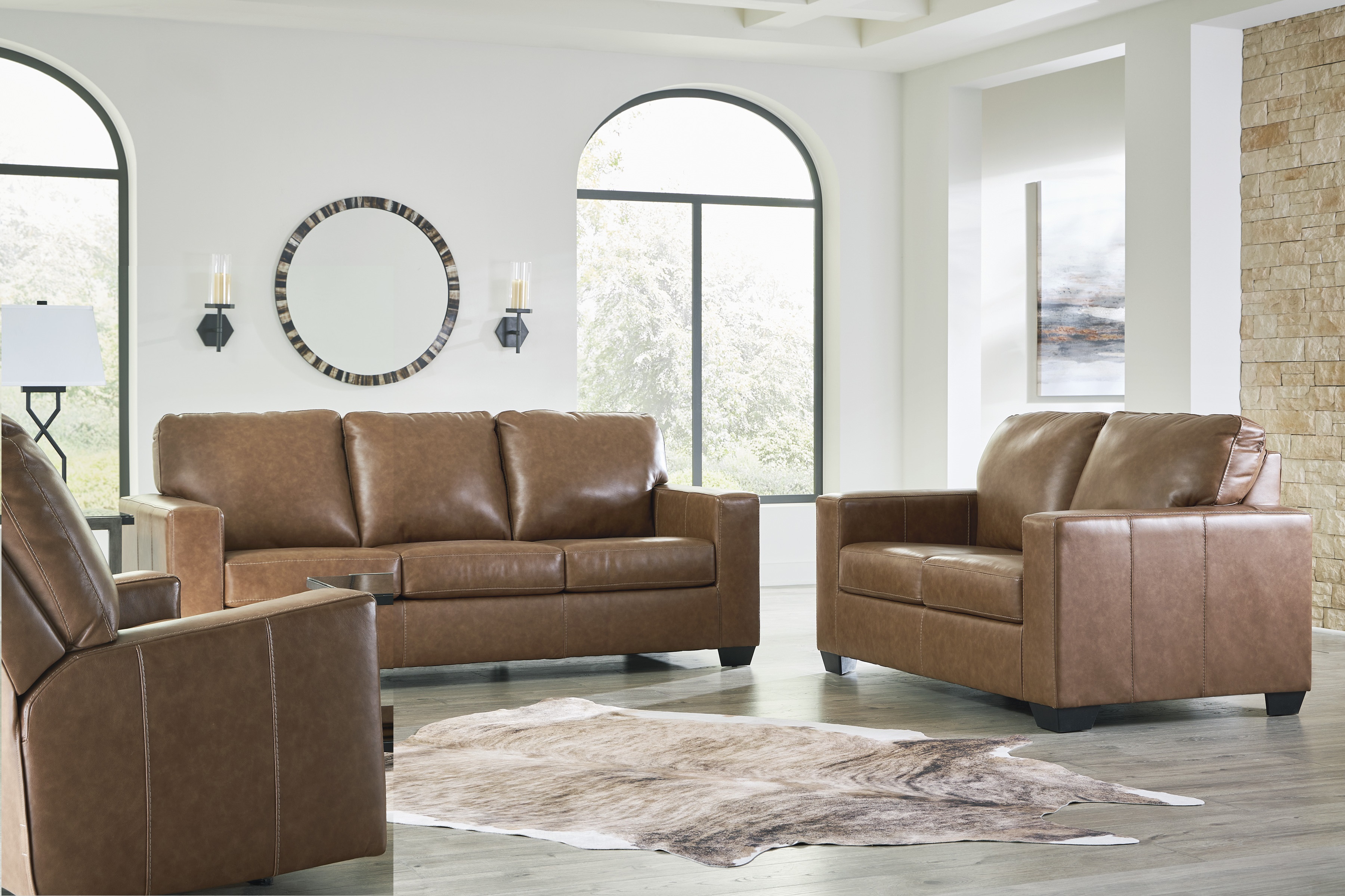 Ashley Furniture Bolsena Caramel 3pc Living Room Set