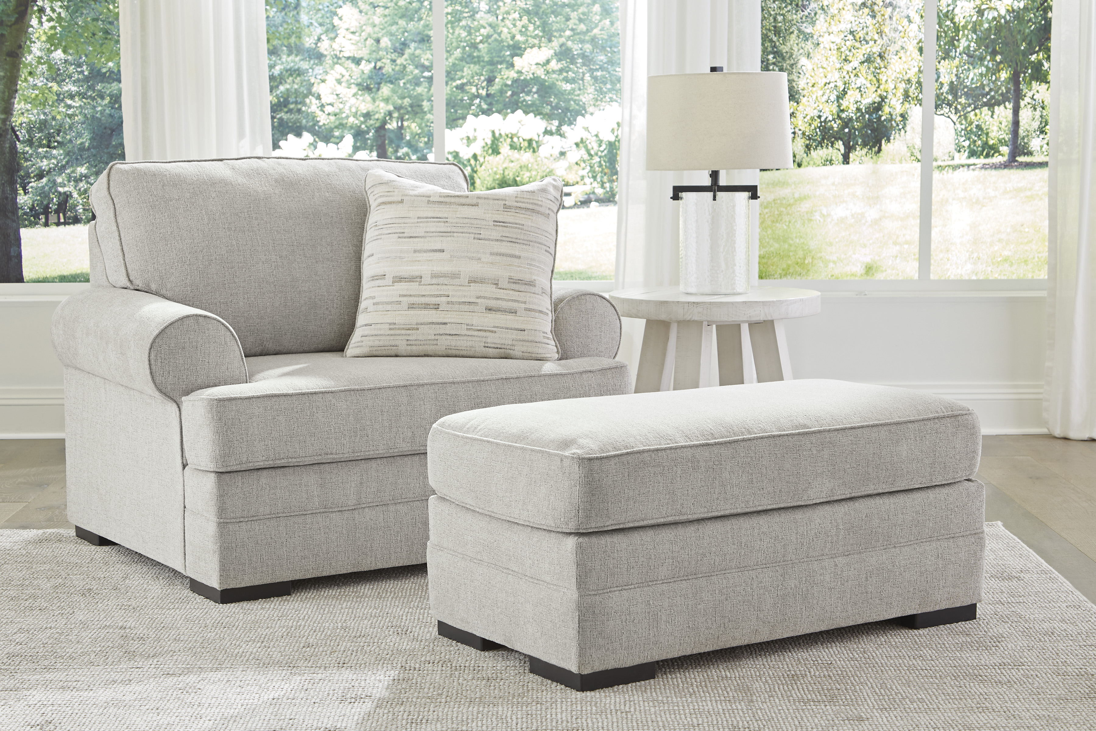 Ashley Furniture Eastonbridge Shadow Chair And Ottoman Set