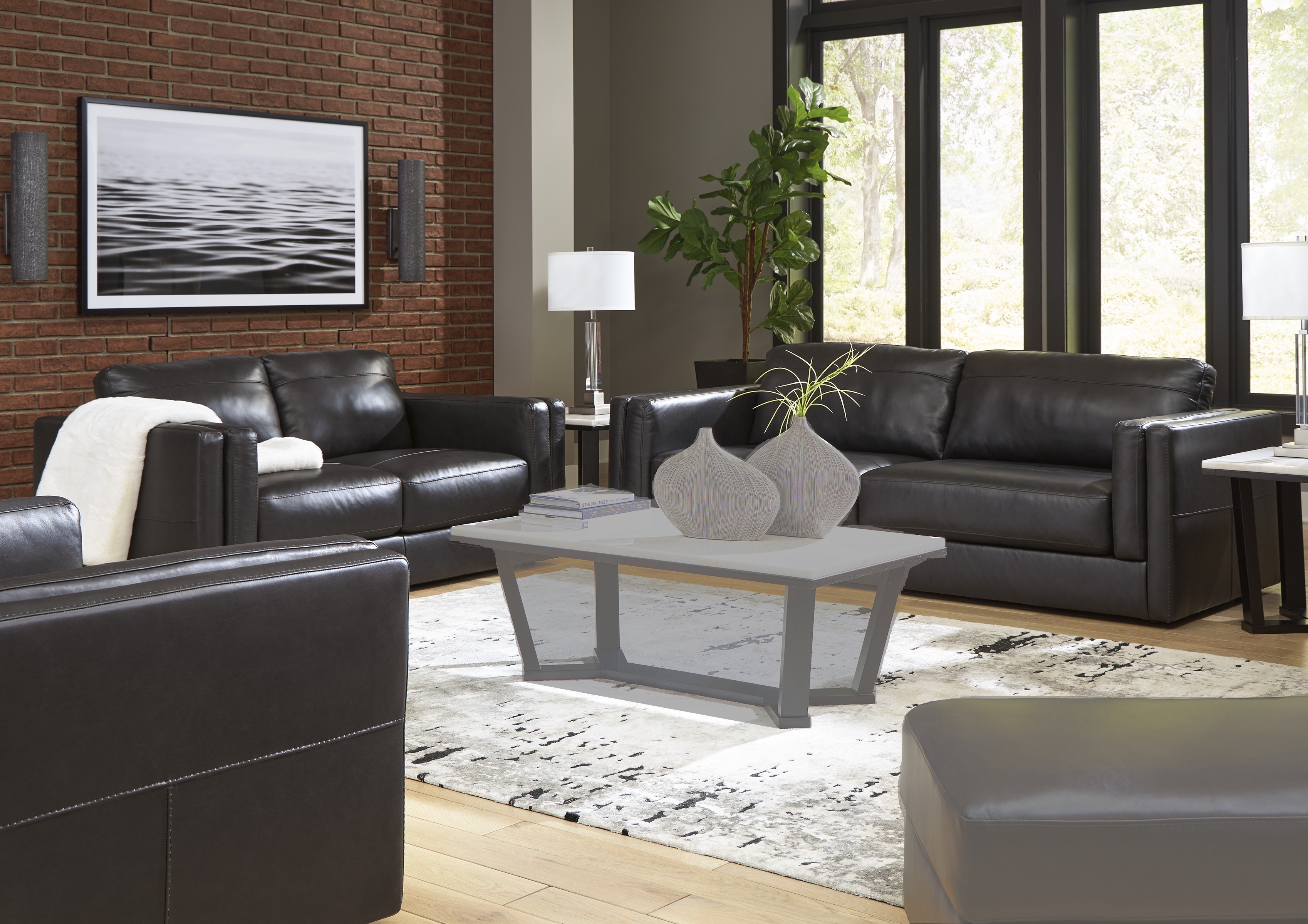 Ashley Furniture Amiata Onyx 3pc Living Room Set