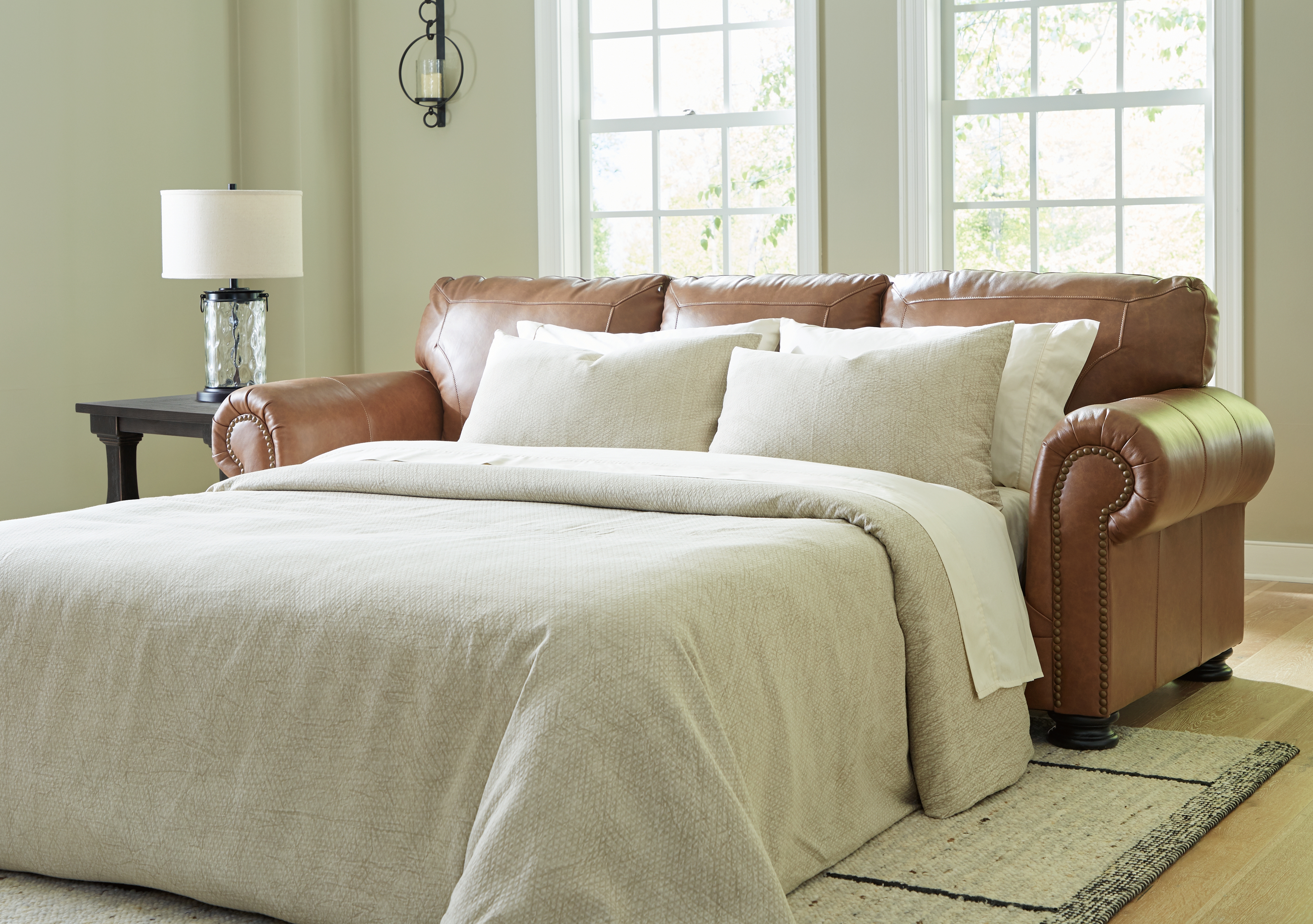 Ashley Furniture Carianna Caramel Queen Sofa Sleeper