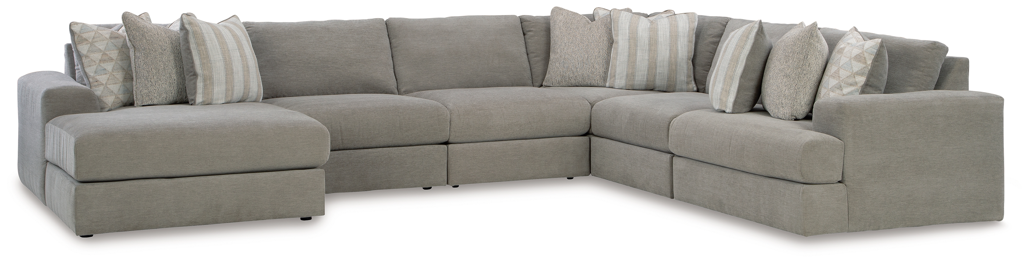 Ashley Furniture Avaliyah Ash 6pc Sectional With LAF Chaise