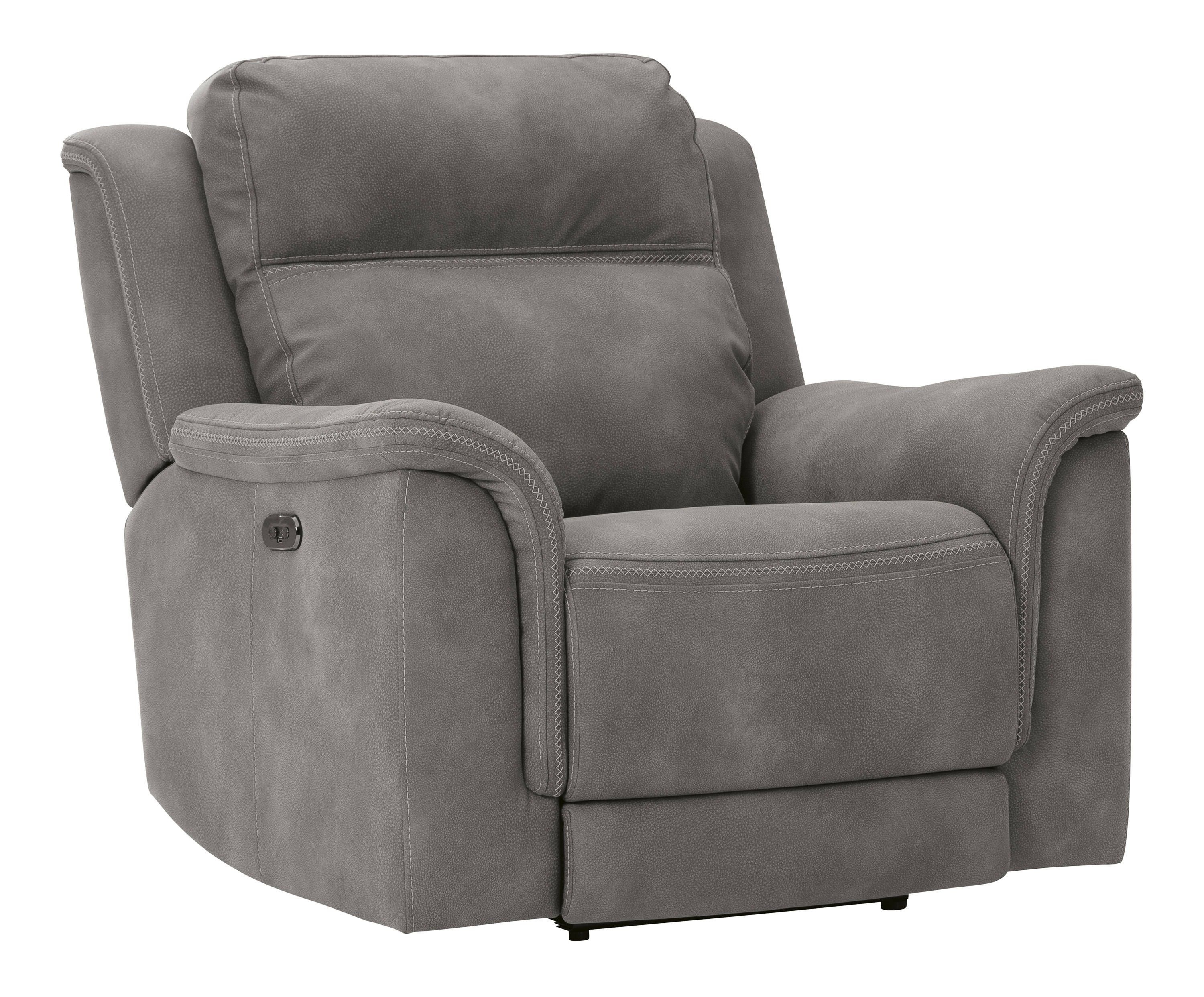 Ashley Furniture Next Gen DuraPella Slate Power Recliner With Adjustable He...