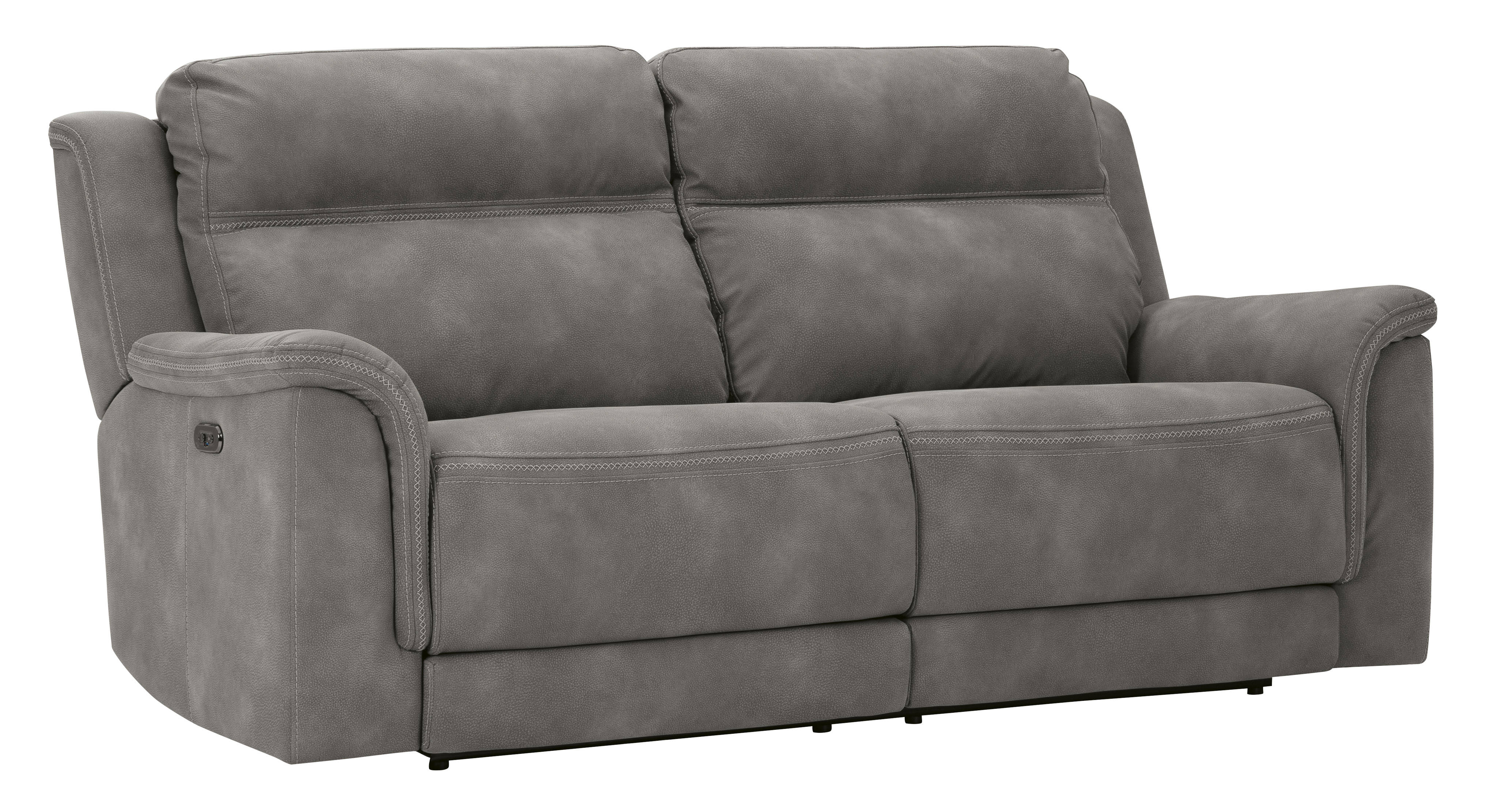 Ashley Furniture Next Gen DuraPella Slate 2 Seat Power Recliner Sofa With A...