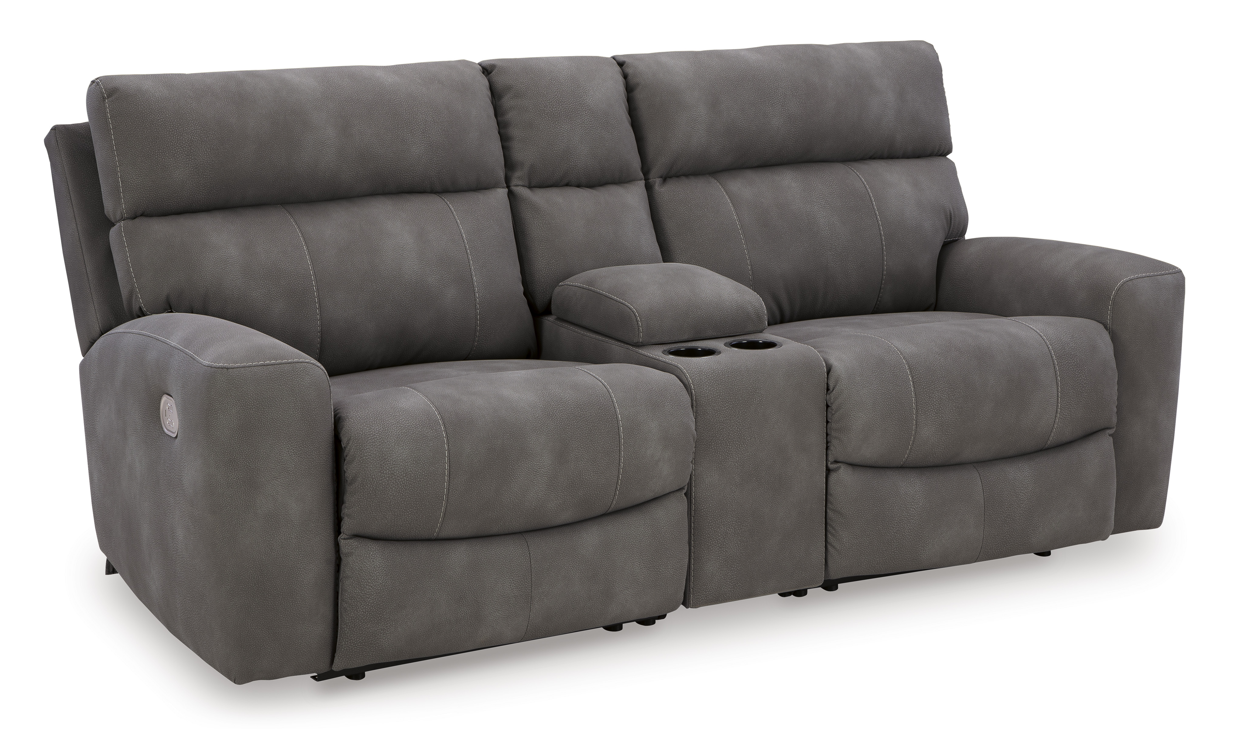 Ashley Furniture Next Gen DuraPella Slate 3pc Power Reclining Loveseat With...
