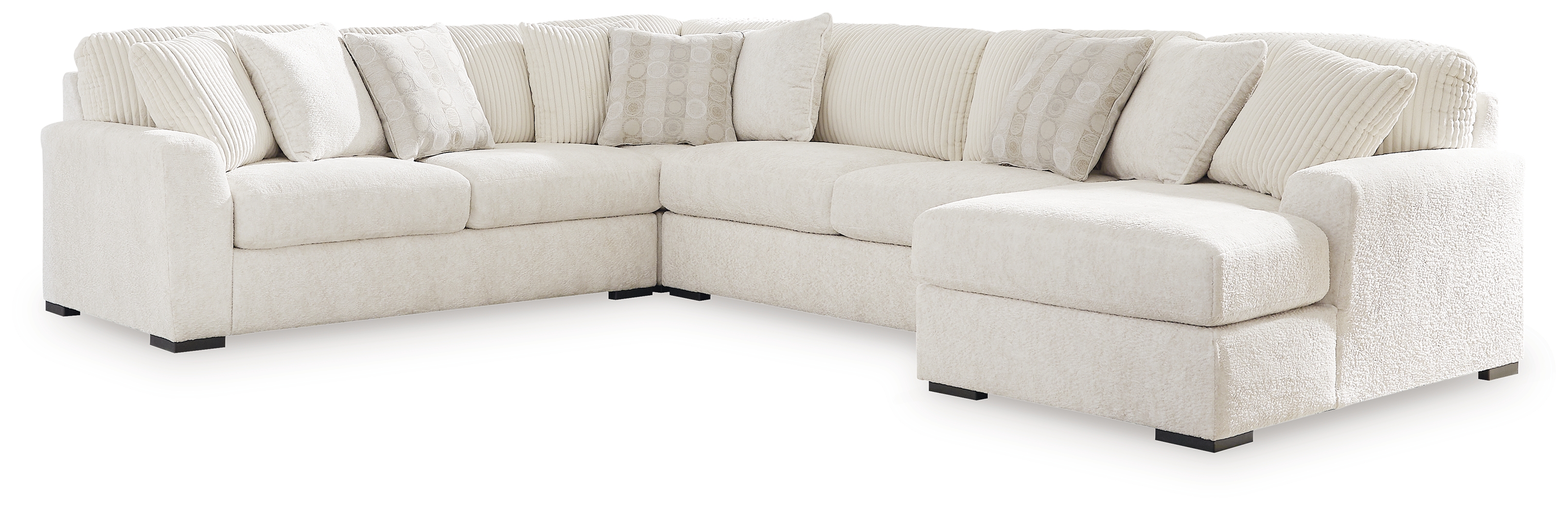 Ashley Furniture Chessington Ivory 4pc LAF Sectional