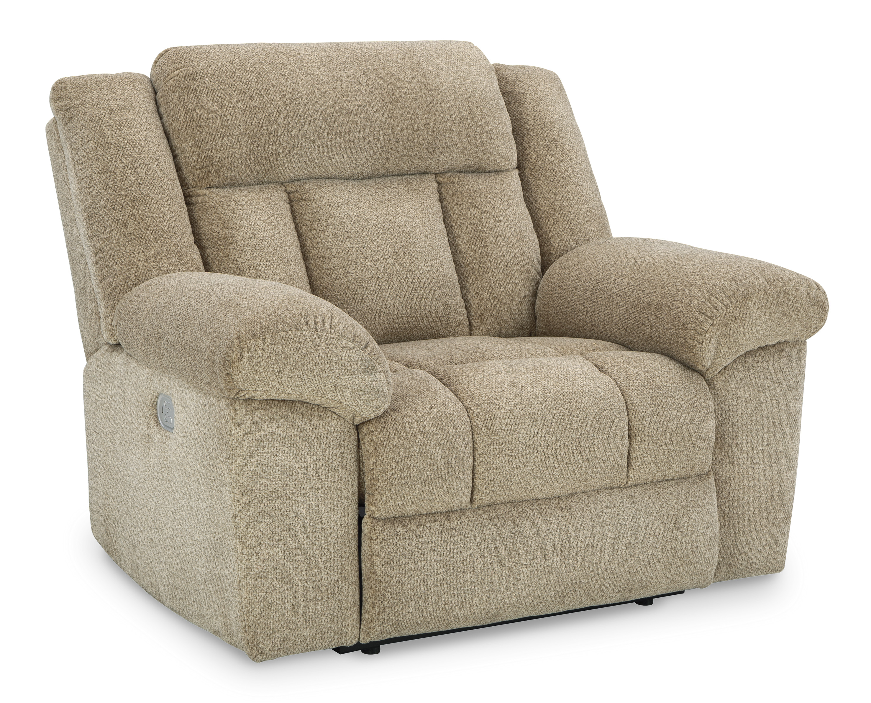 Ashley Furniture Tip Off Wheat Power Recliner With Adjustable Headrest