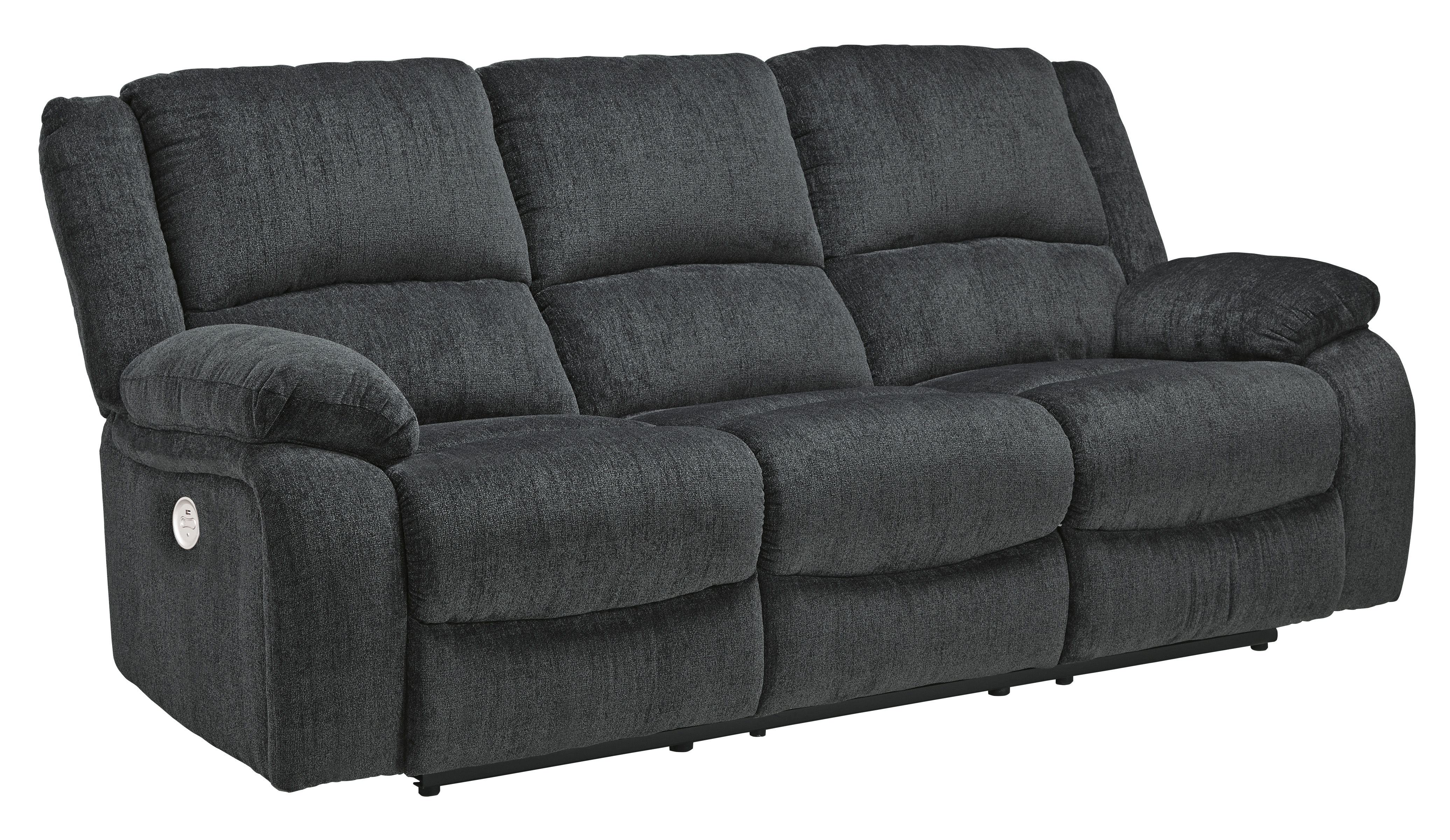 Ashley Furniture Draycoll Slate Reclining Power Sofa