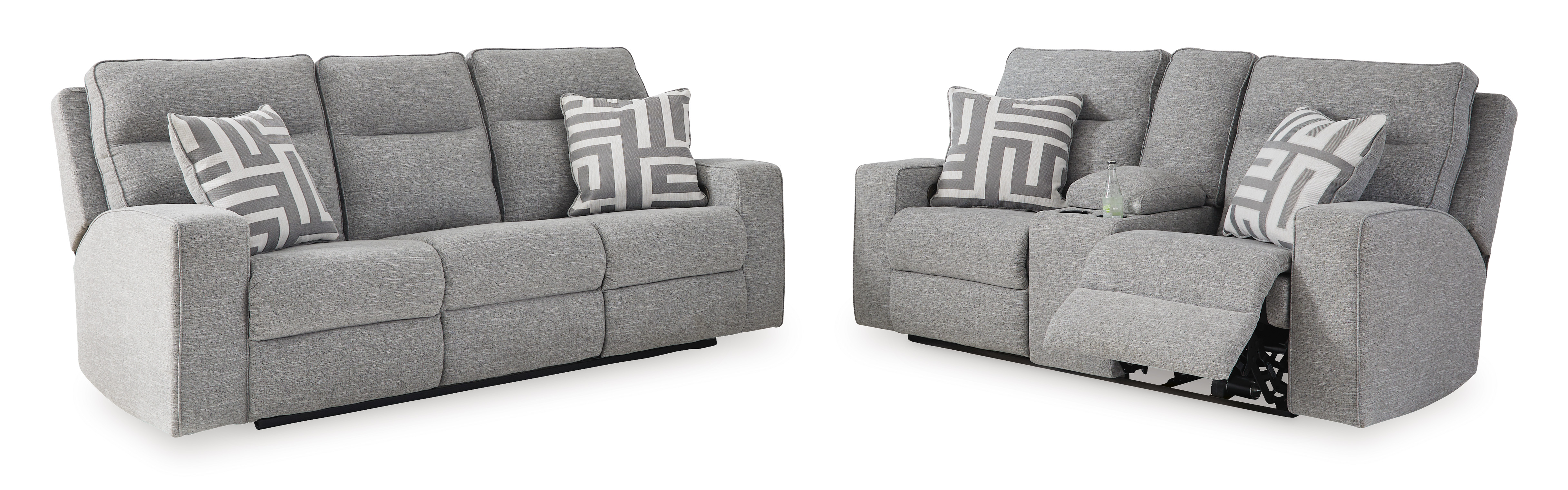 Ashley Furniture Biscoe Pewter 2pc Power Living Room Set