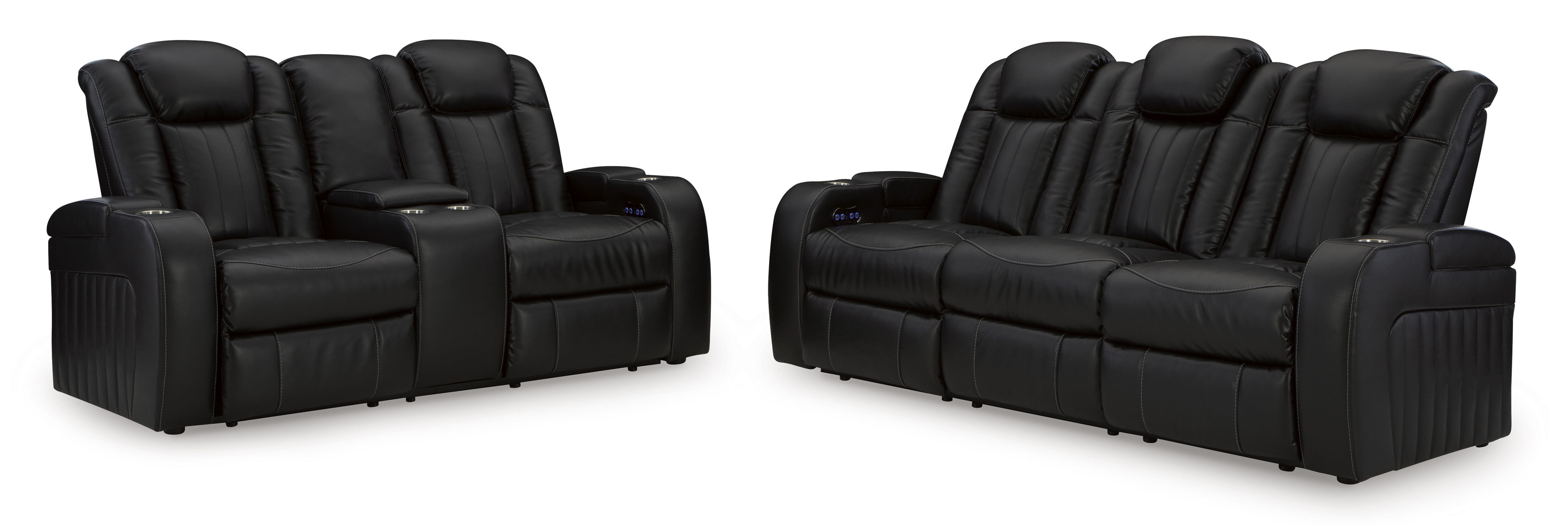 Ashley Furniture Caveman Den Midnight 2pc Power Living Room Set