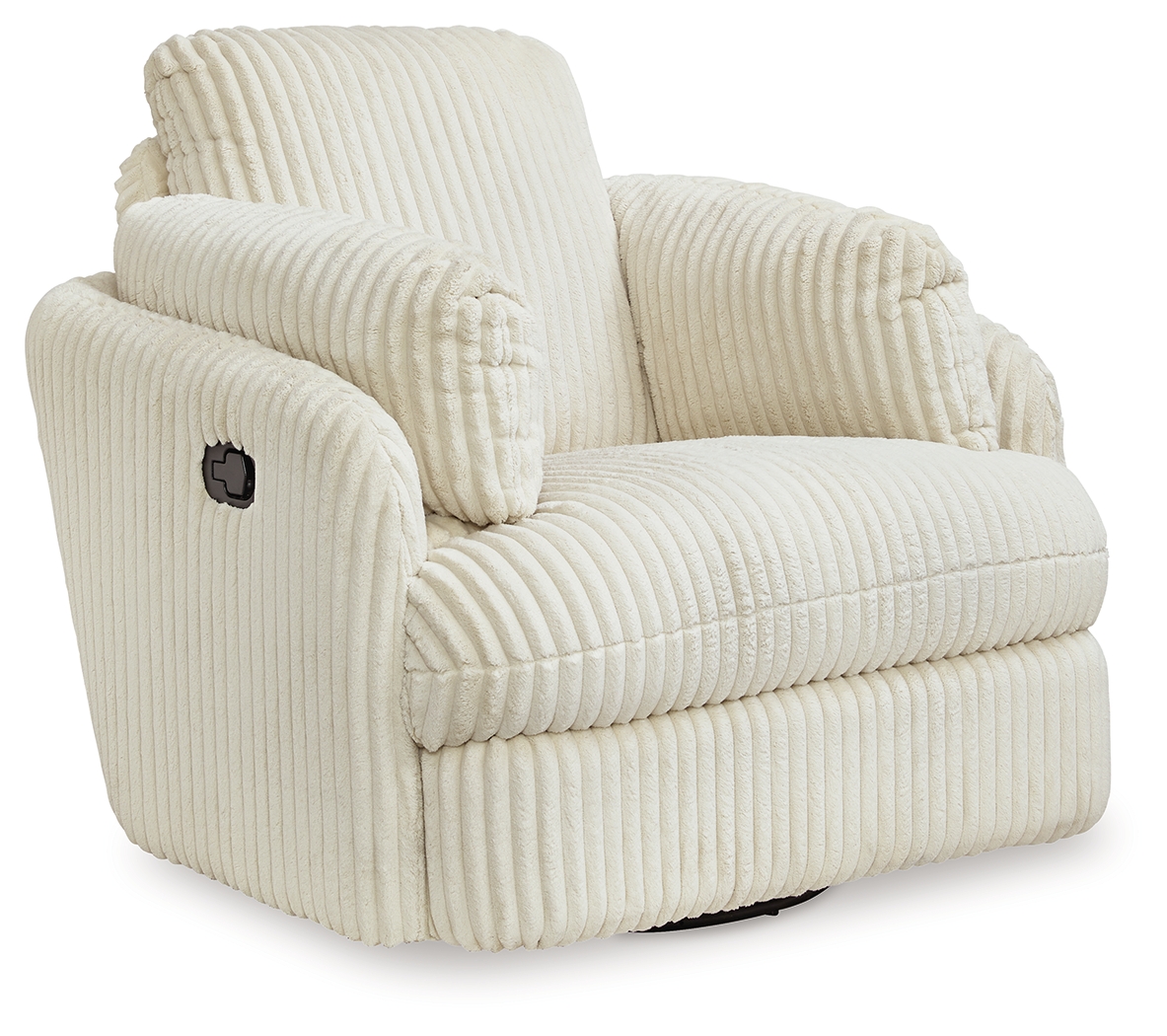 Ashley Furniture Tie Breaker Ivory Swivel Glider Recliner