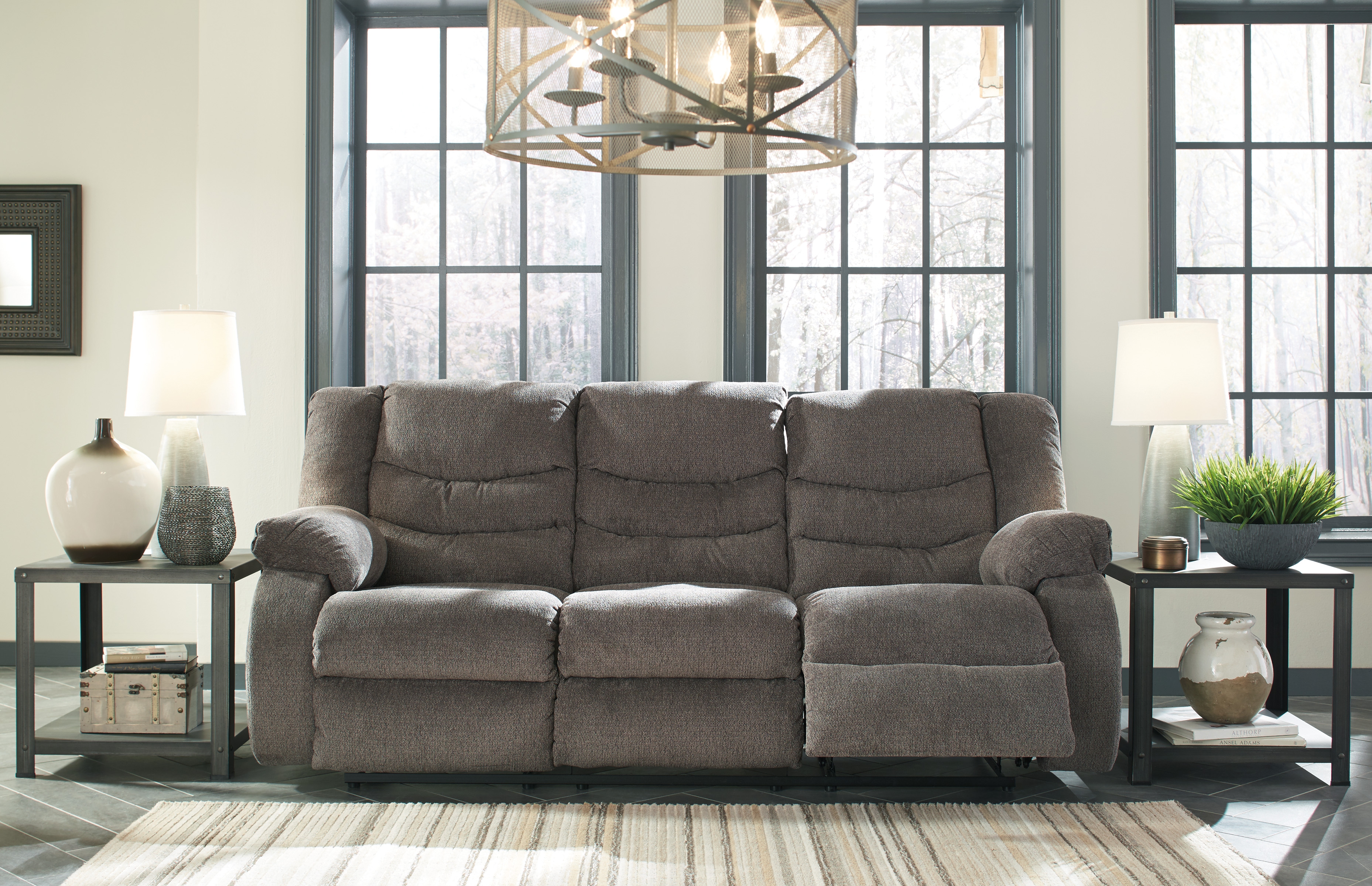 Ashley Furniture Tulen Gray Reclining Sofa