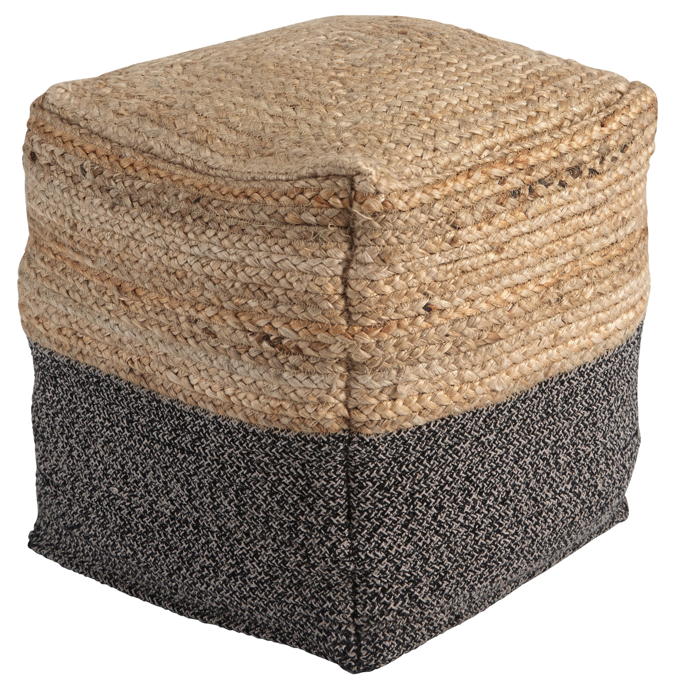 Ashley Furniture Sweed Valley Natural Black Pouf
