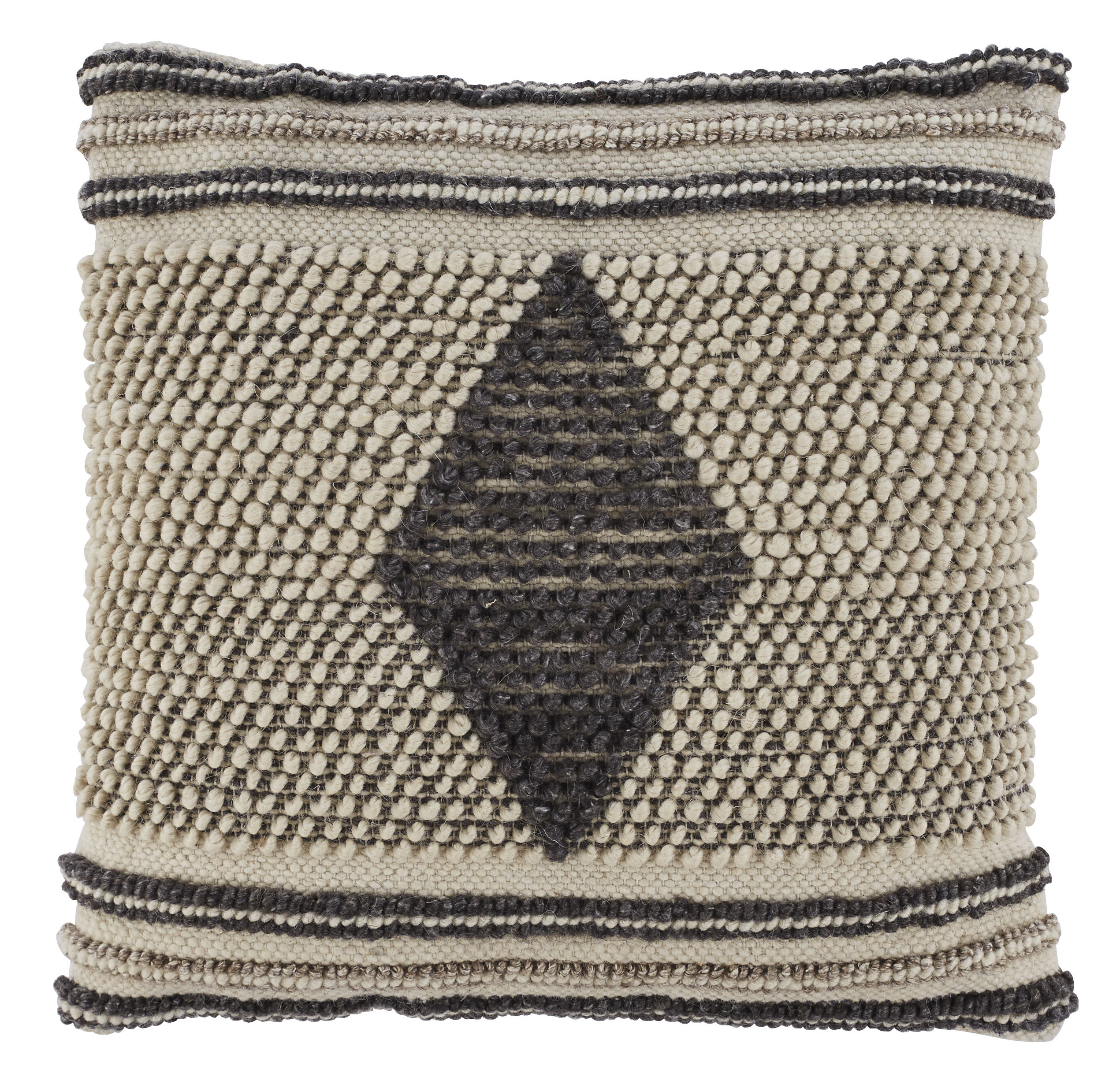 Ashley Furniture Ricker Gray Cream Cotton Pillow