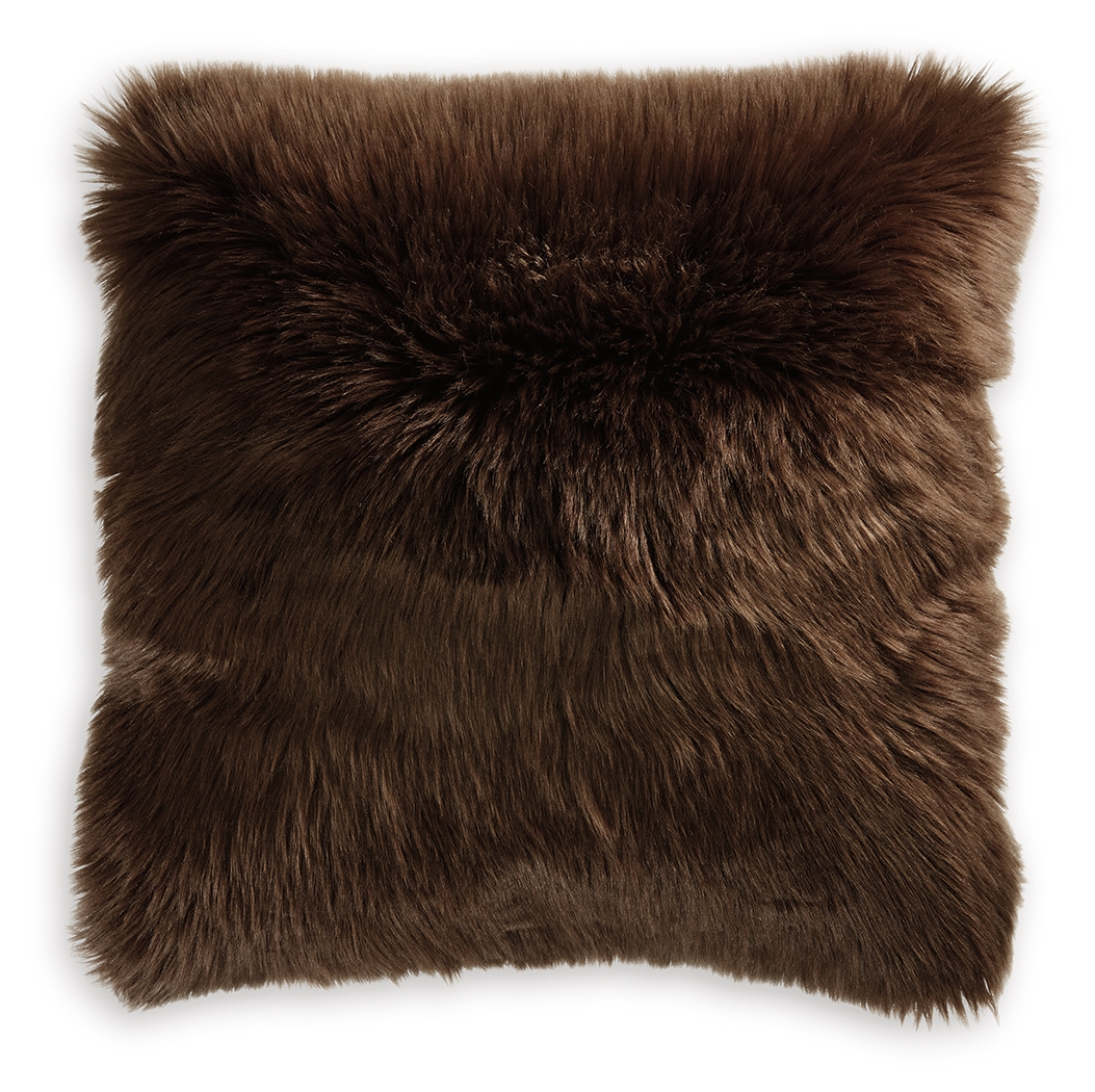4 Ashley Furniture Bellethrone Brown Pillows