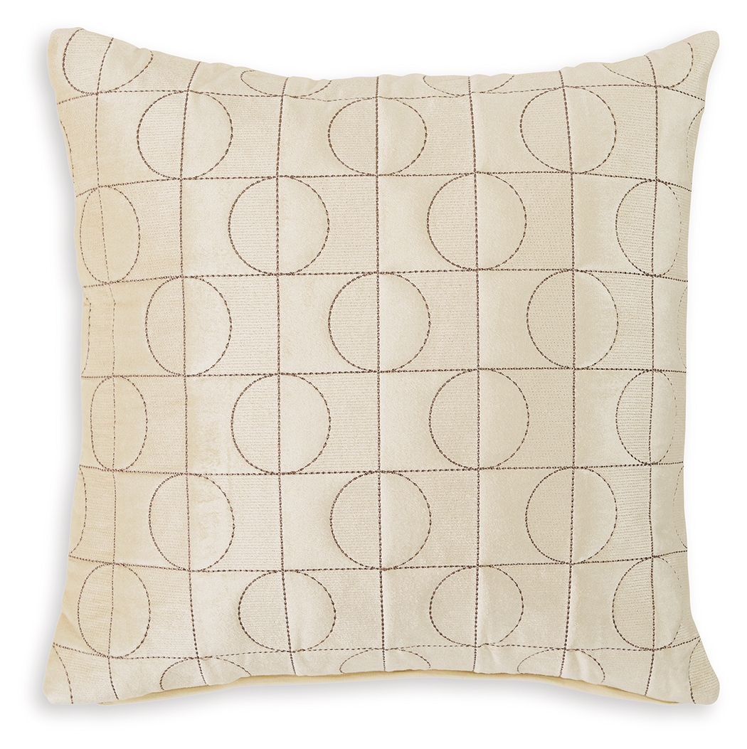 4 Ashley Furniture Kydner Beige Brown Pillows