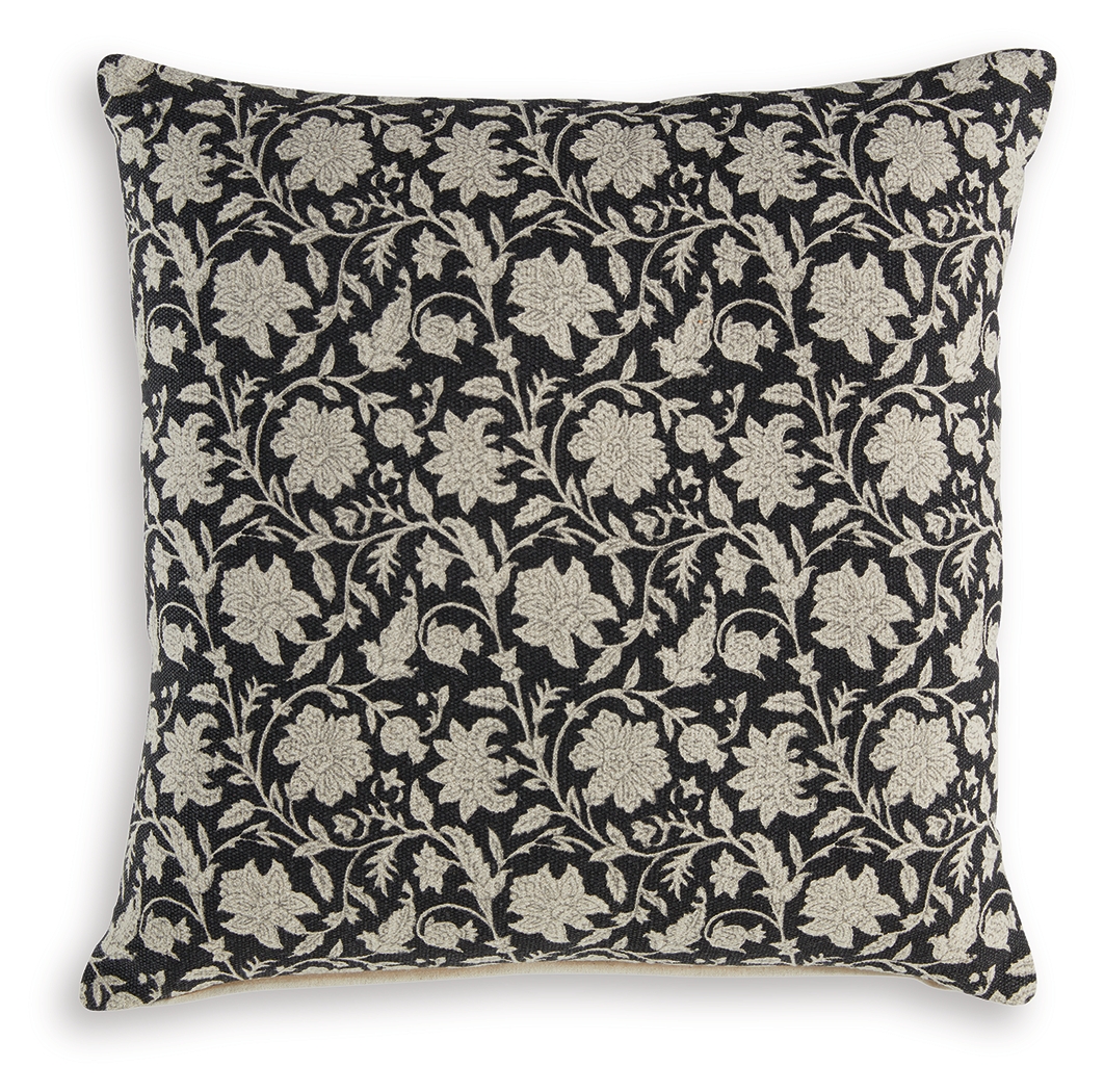 4 Ashley Furniture Alanderson Black Ivory Pillows