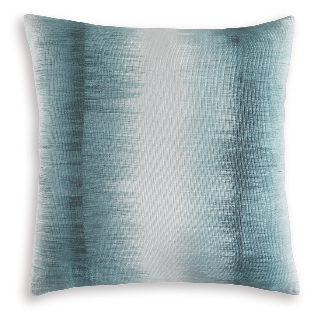 4 Ashley Furniture Elonwich Teal White Pillows