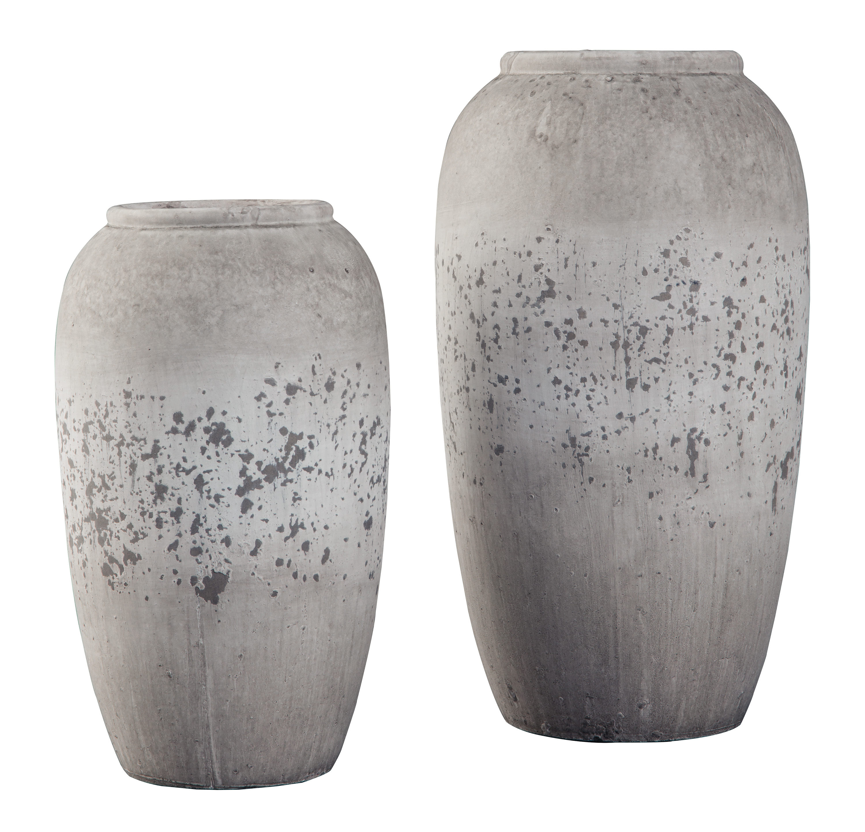Ashley Furniture Dimitra Brown Cream 2pc Vase Set