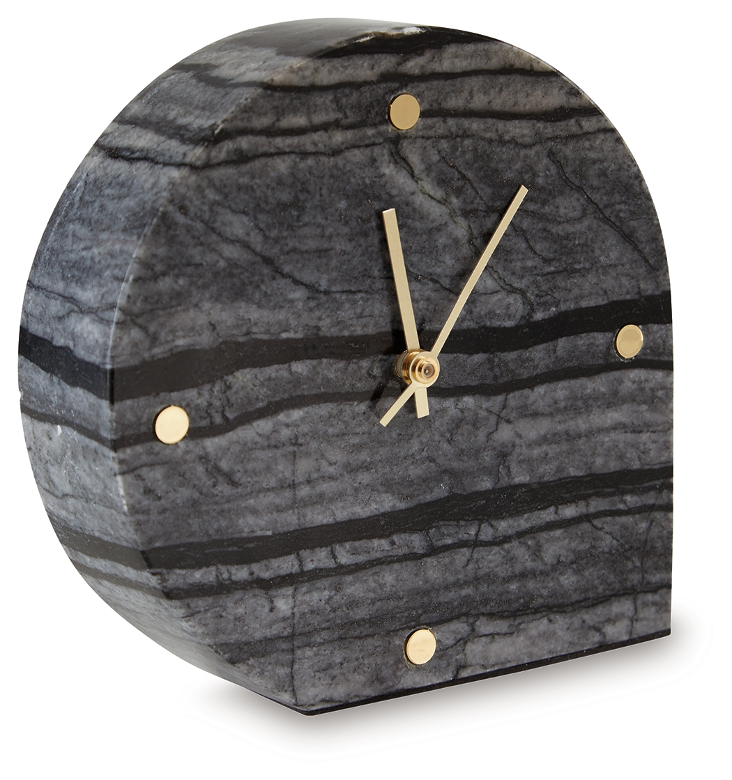 Ashley Furniture Janmour Black Table Clock