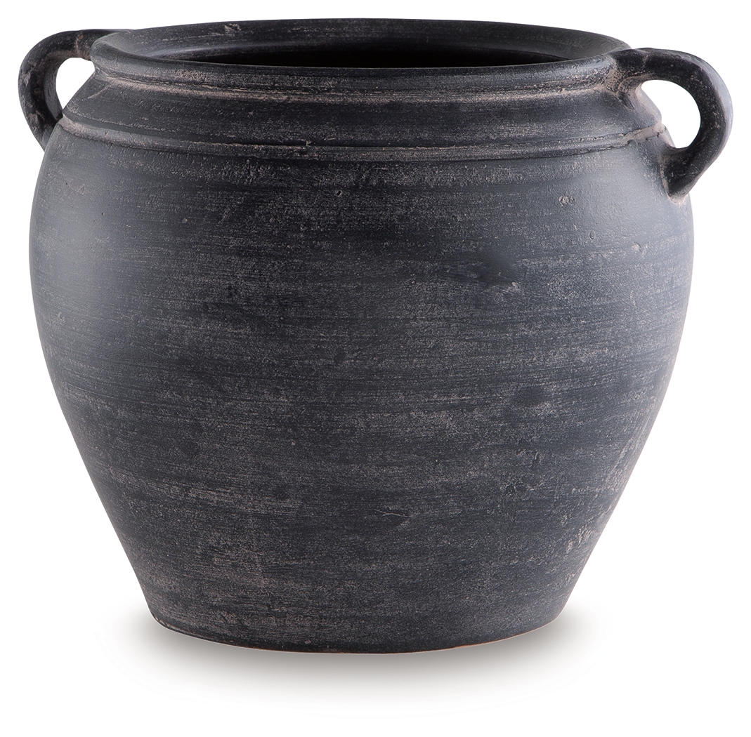 Ashley Furniture Meadie Distressed Black Vase