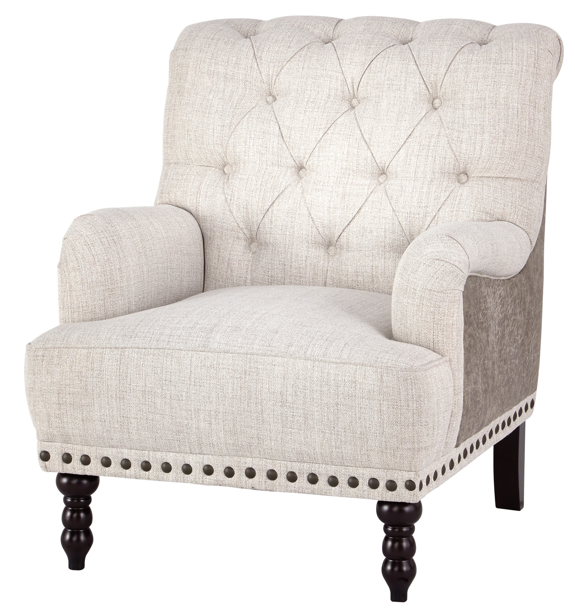 Ashley Furniture Tartonelle Ivory Taupe Accent Chair