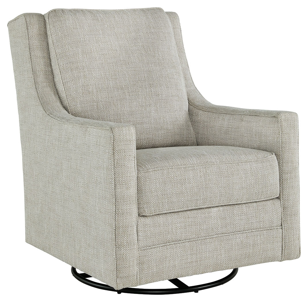 Ashley Furniture Kambria Fog Swivel Glider Accent Chair