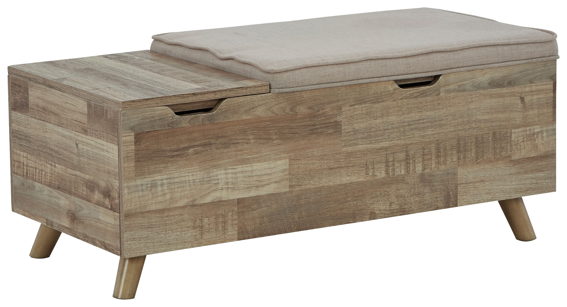 Ashley Furniture Gerdanet Beige Brown Storage Bench