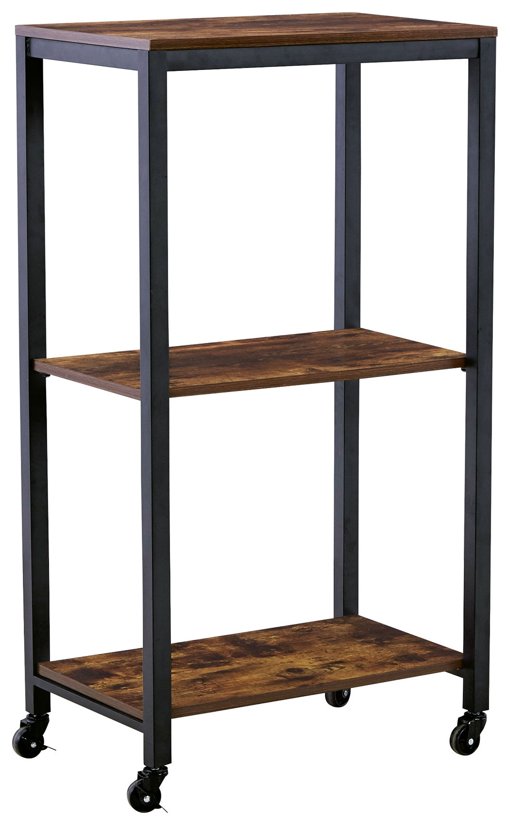 Ashley Furniture Bevinfield Brown Black Bar Cart