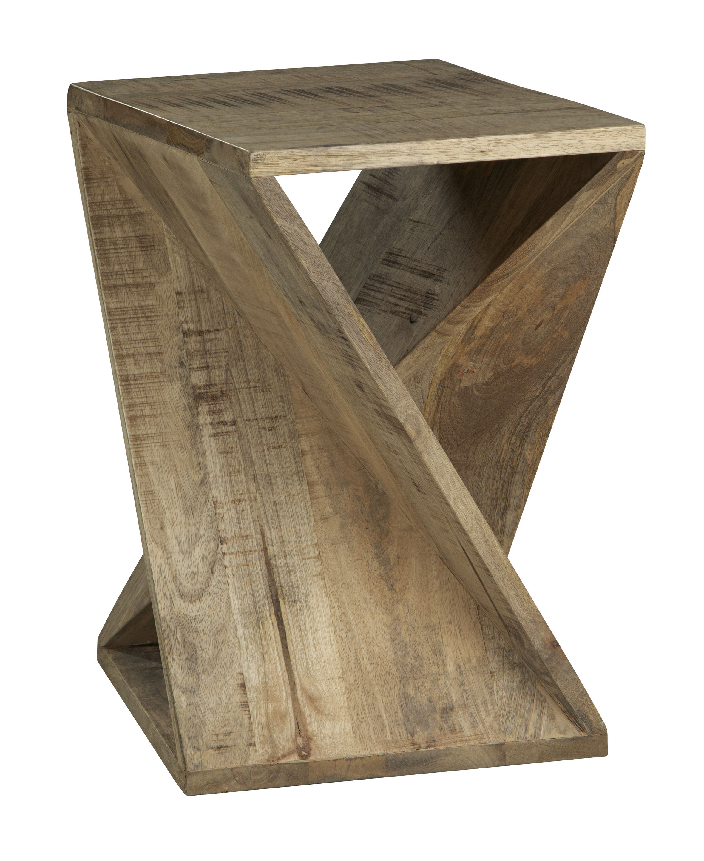 Ashley Furniture Zalemont Distressed Brown Accent Table