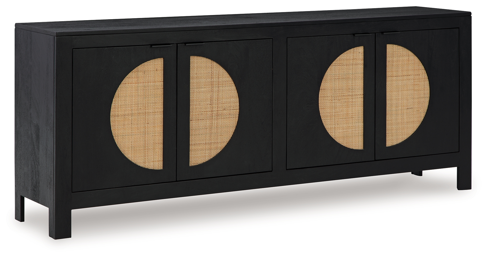Ashley Furniture Cliffiings Black Natural Accent Cabinet