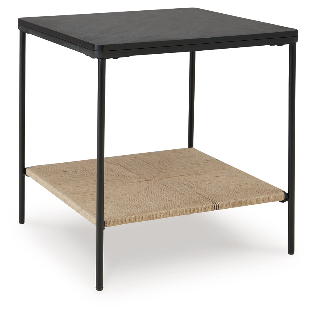 Ashley Furniture Minrich Black Natural Accent Table