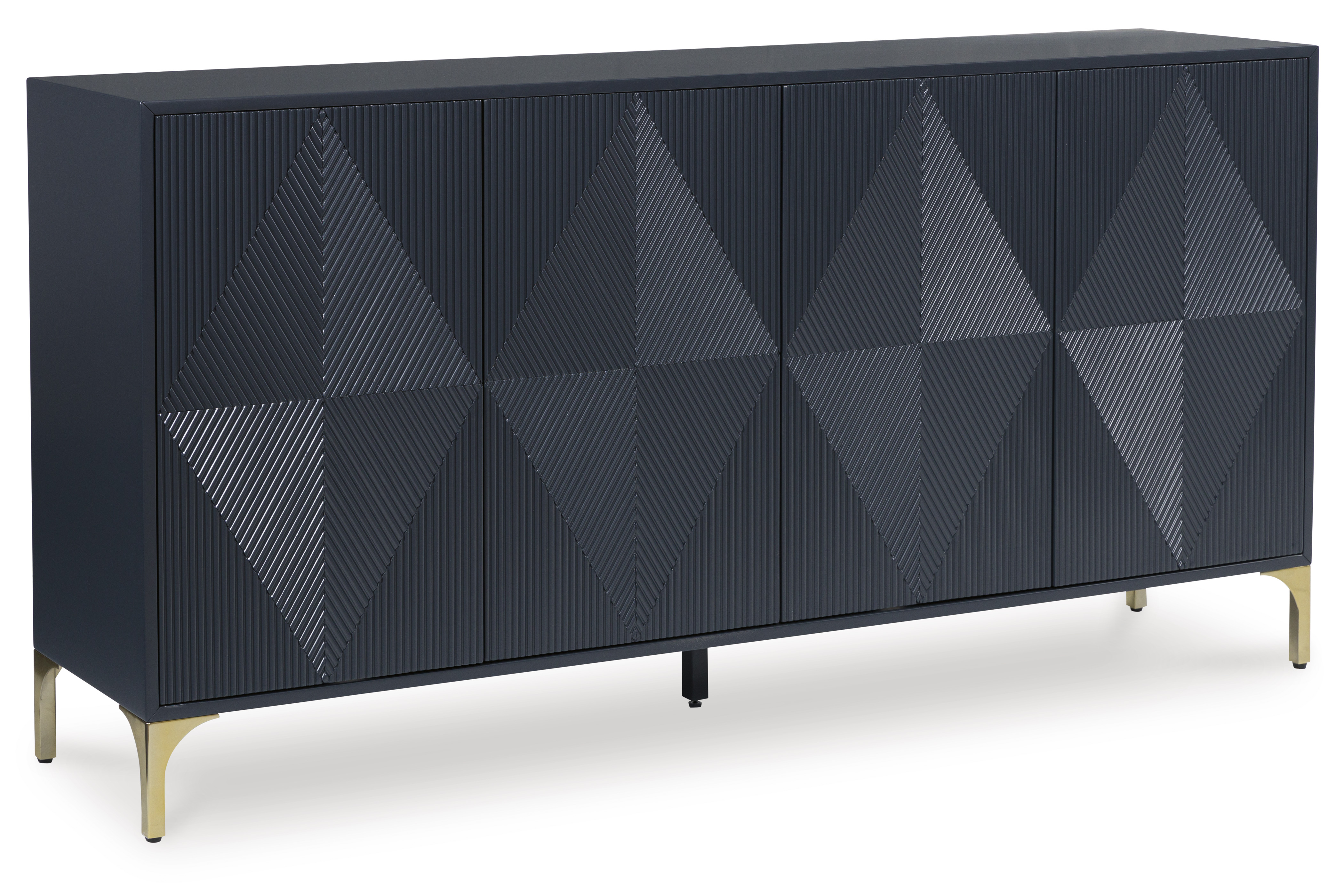 Ashley Furniture Loirwick Dark Blue Accent Cabinet