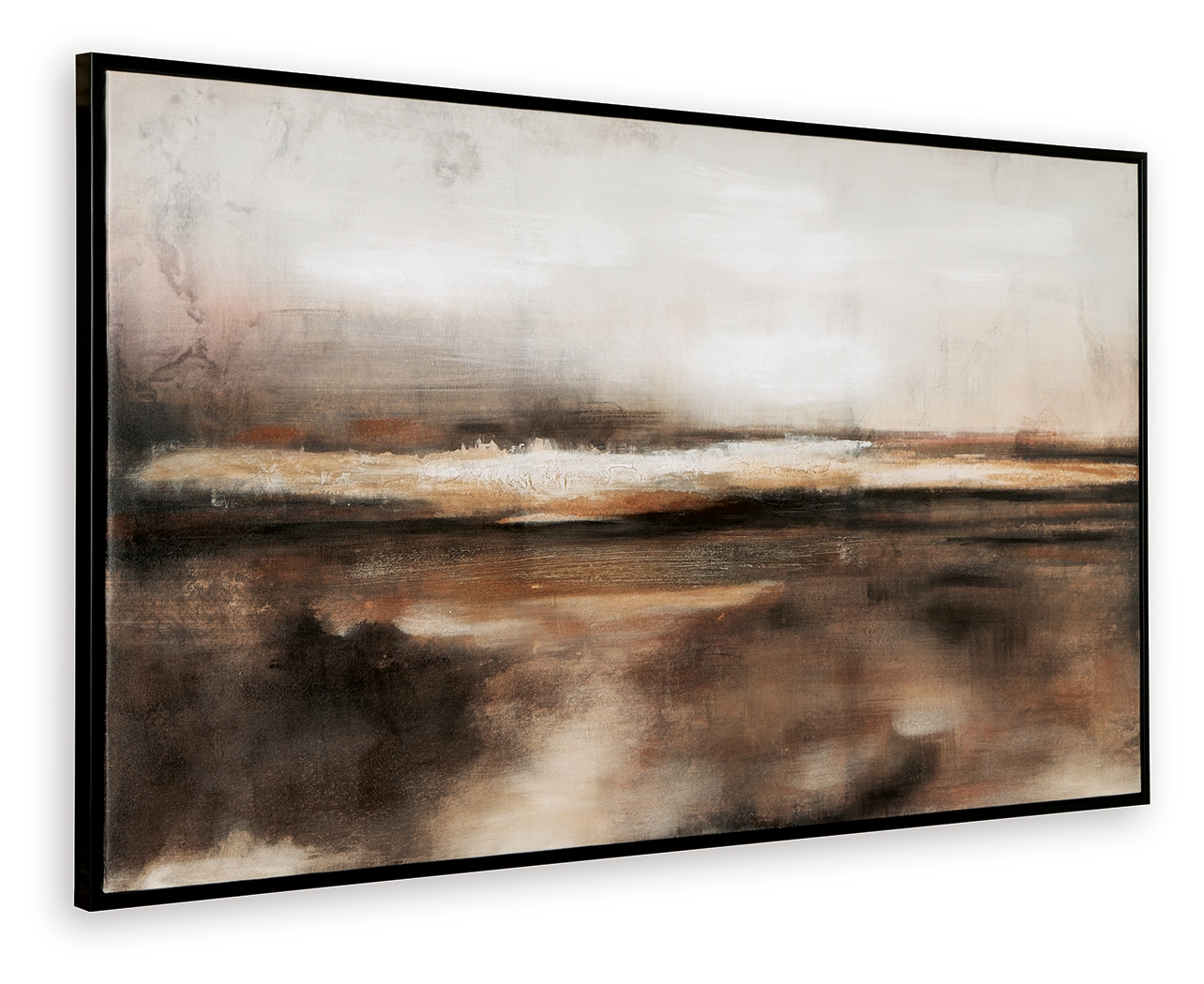 Ashley Furniture Drewland Black Brown Orange Wall Art