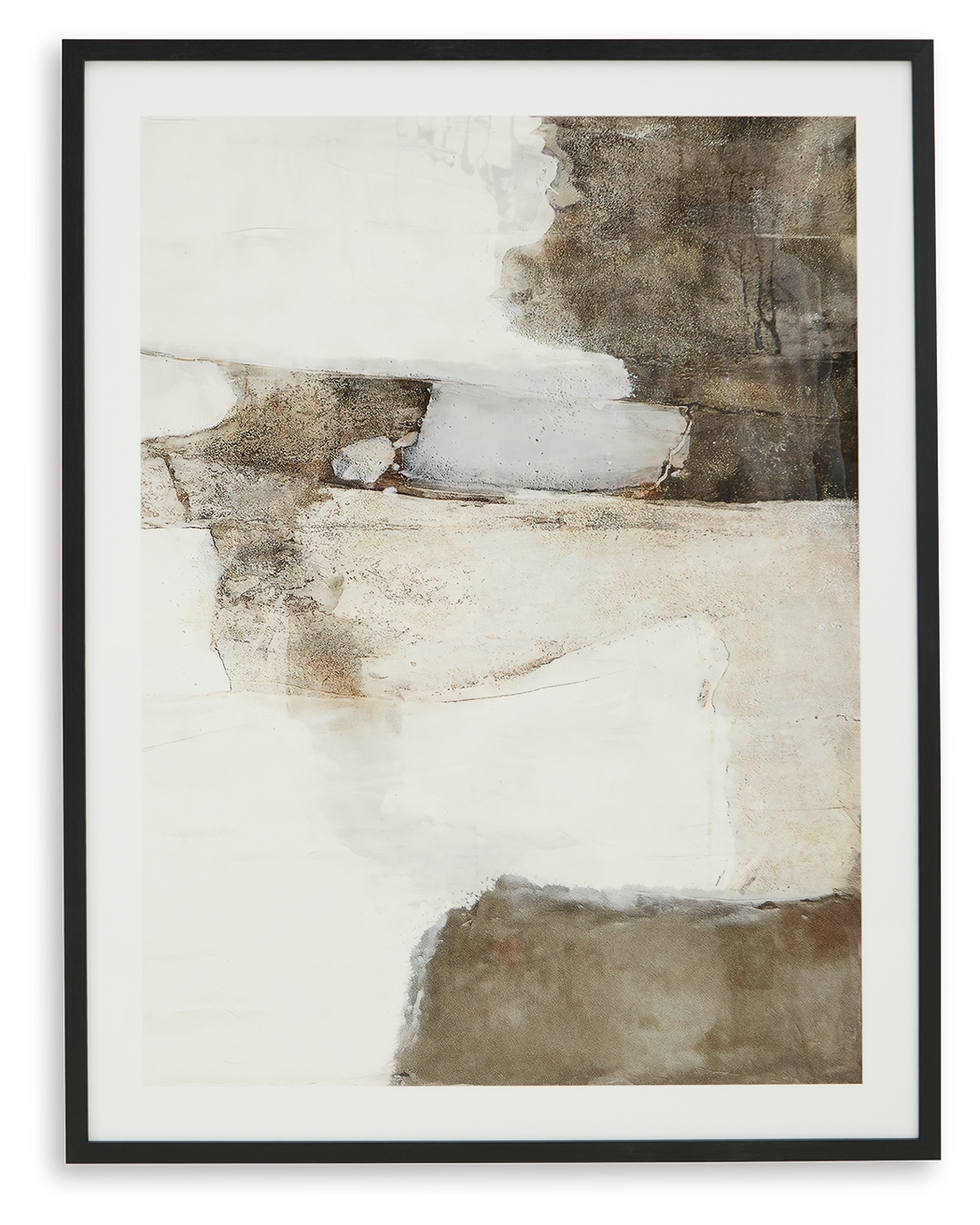Ashley Furniture Aldricton Brown White Wall Art