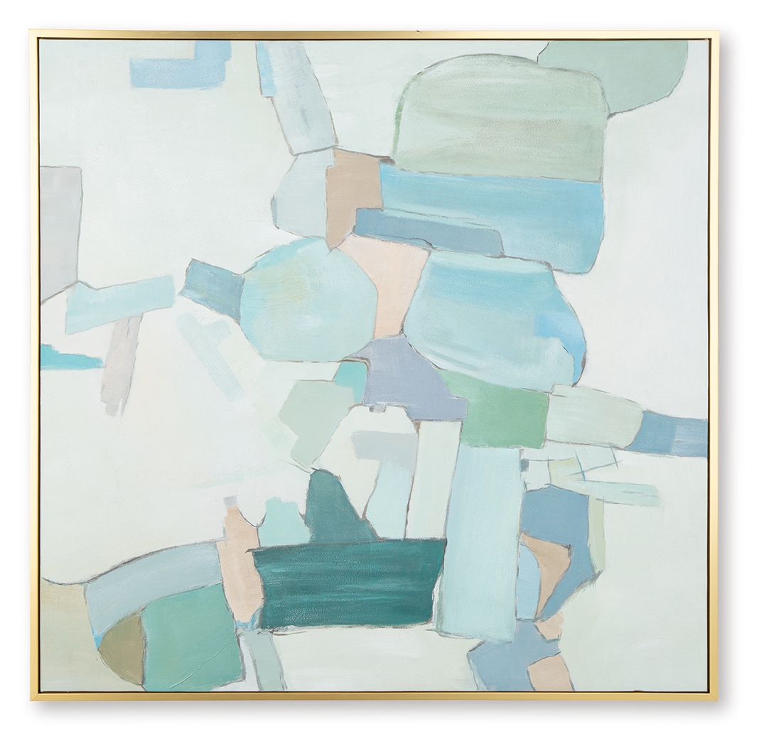 Ashley Furniture Wynburn White Blue Green Wall Art