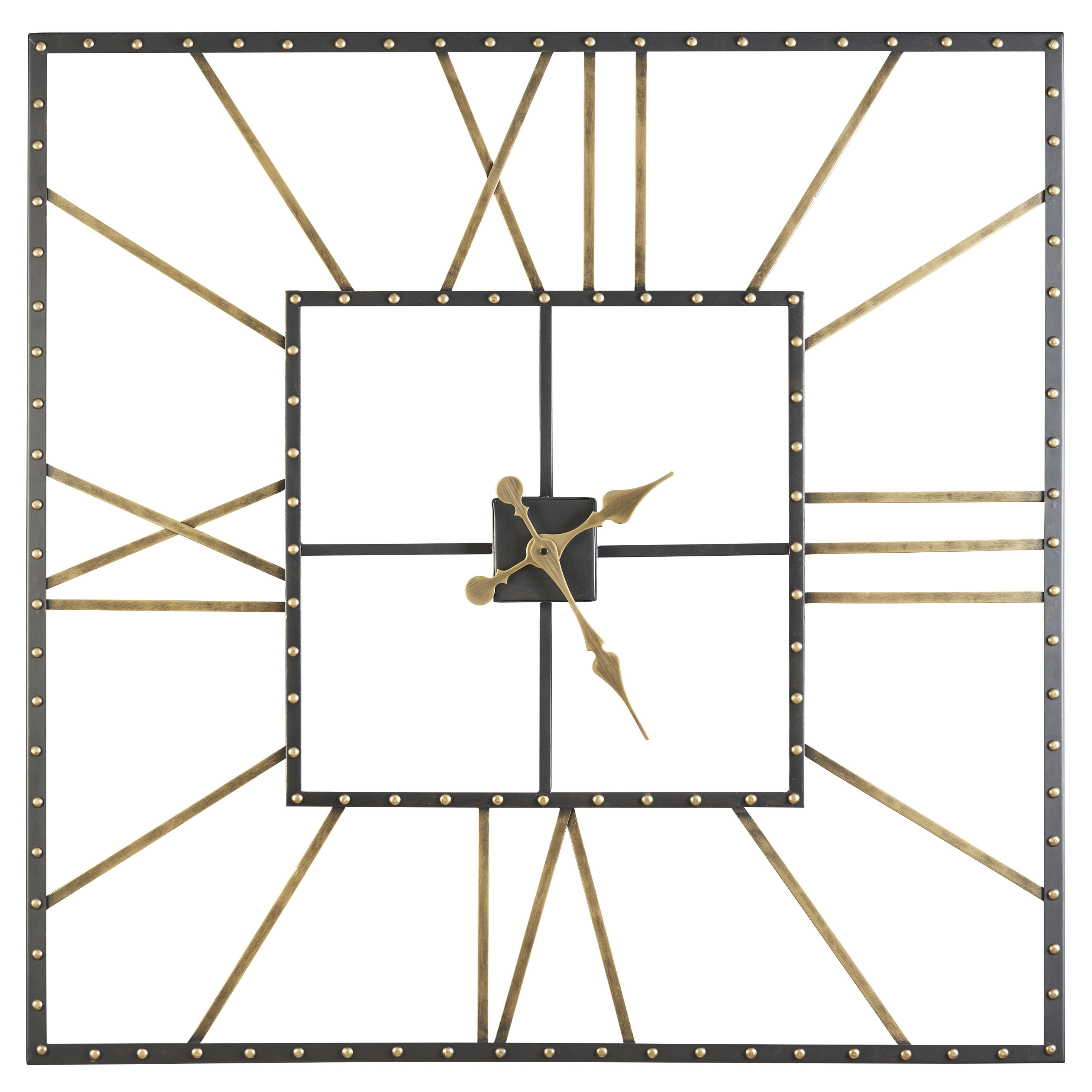 Ashley Furniture Thames Black Gold Wall Clock