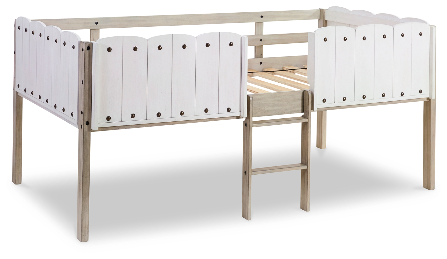 Ashley Furniture Wrenalyn Two Tone Wood Twin Loft Bed Frame