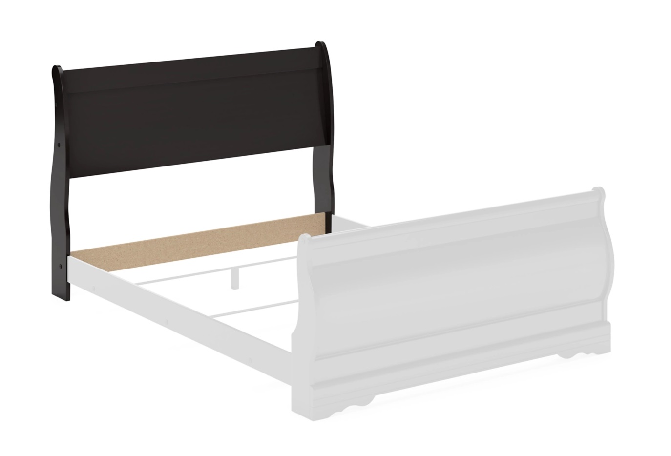 Ashley Furniture Huey Vineyard Black Queen Sleigh Headboard