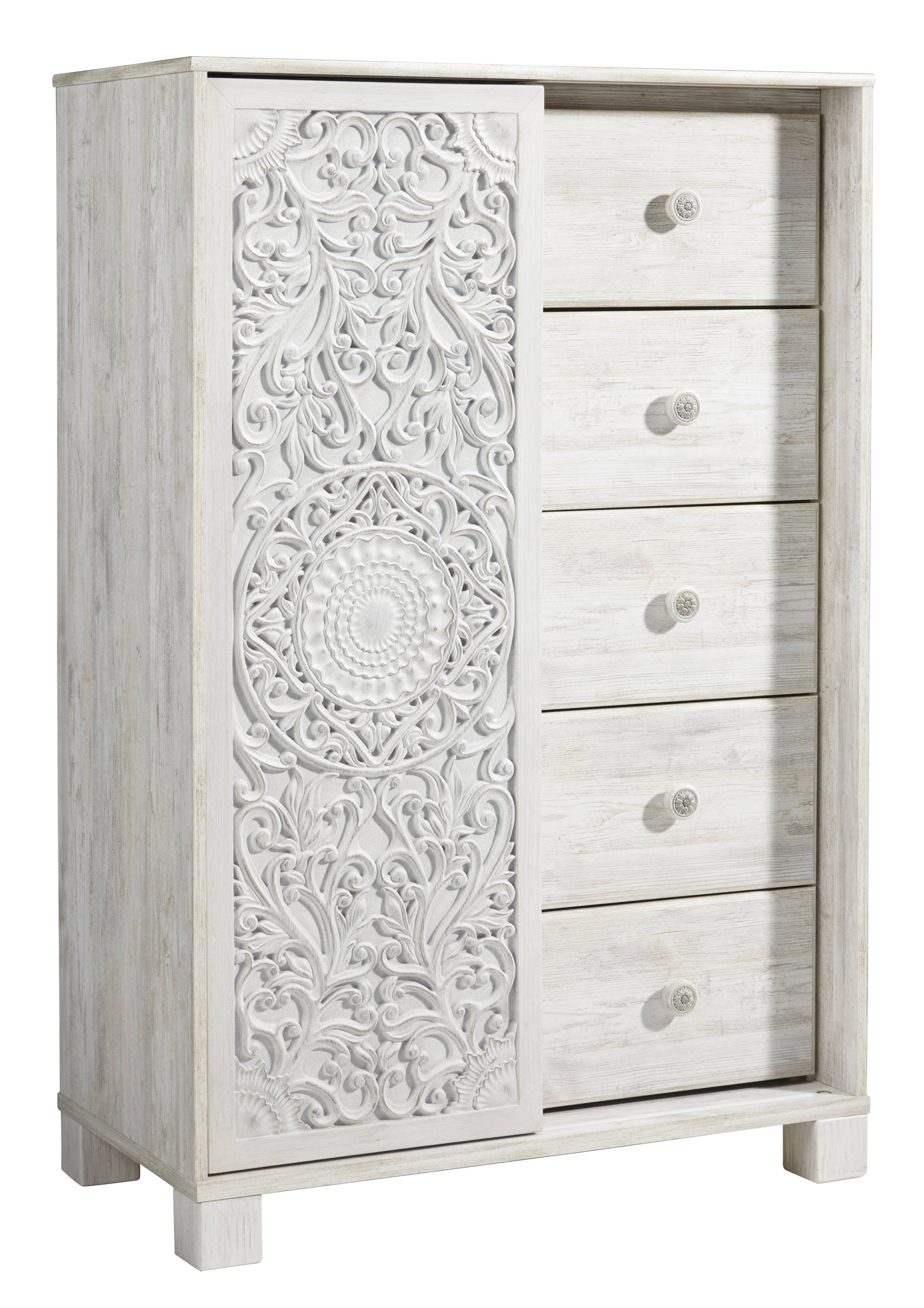 Ashley Furniture Paxberry Whitewash Dressing Chest