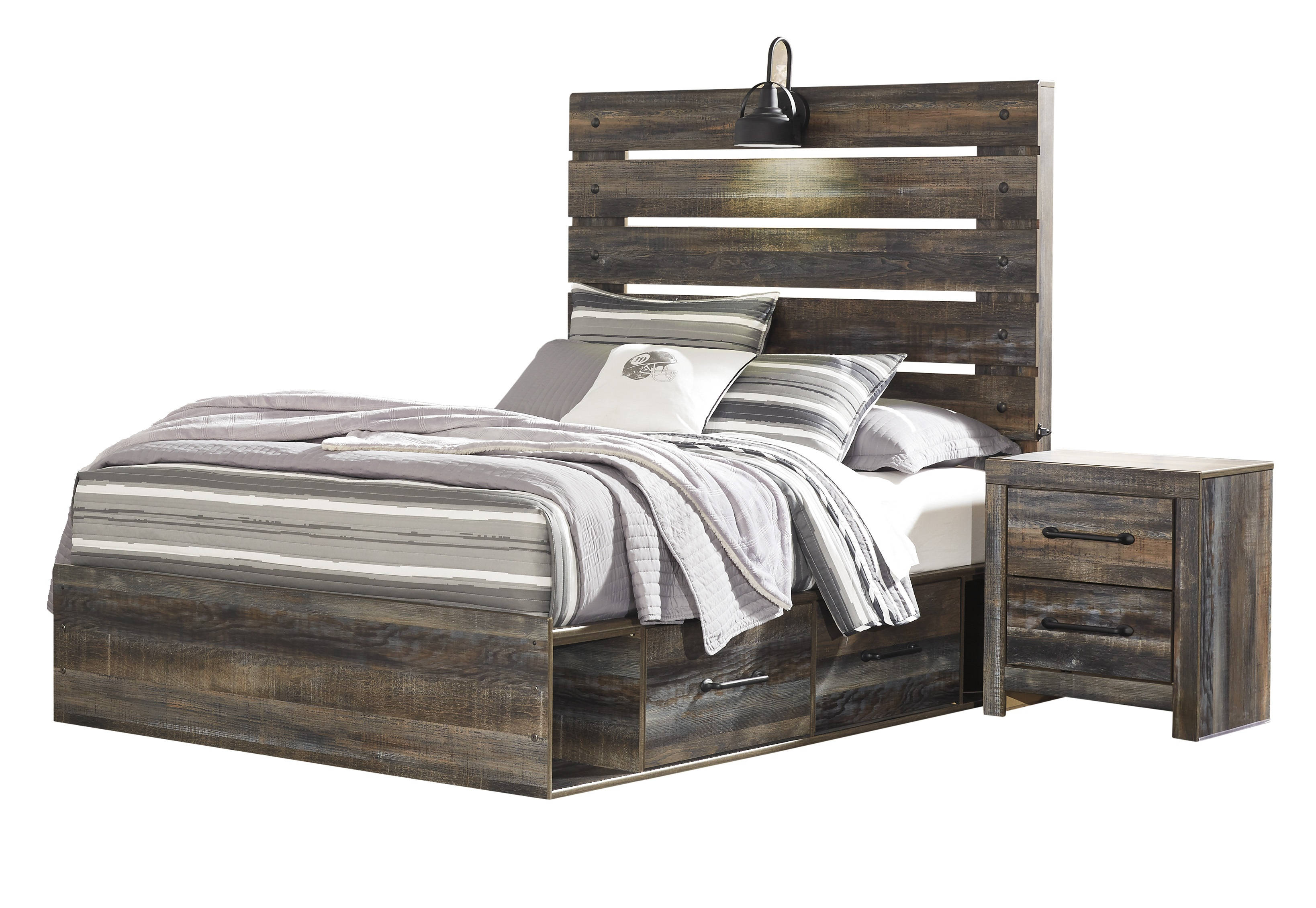 Ashley Furniture Drystan 2pc Kids Bedroom Set With Under Storage Full Bed