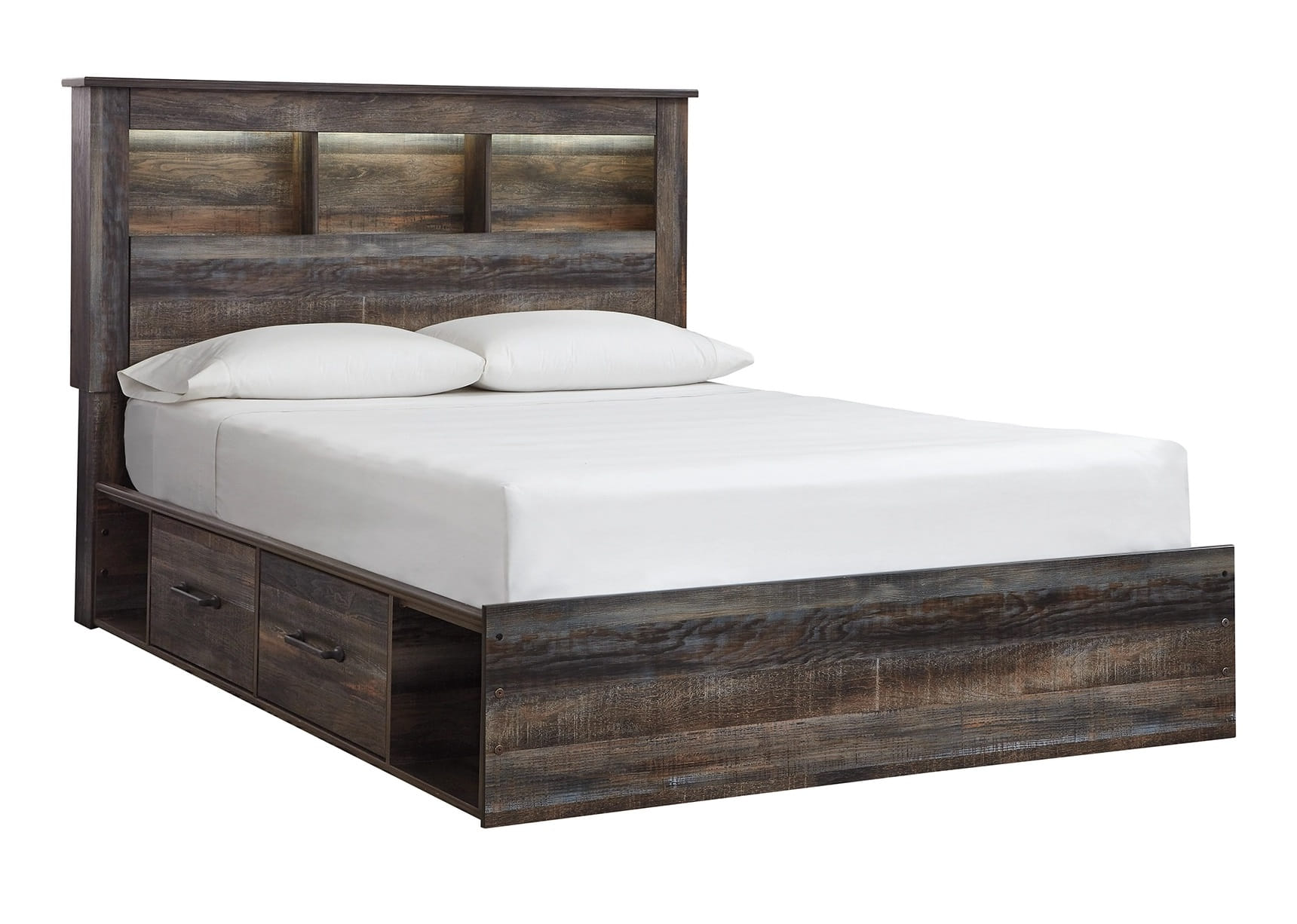 Ashley Furniture Drystan Queen Bookcase Bed With 2 Storage Drawers
