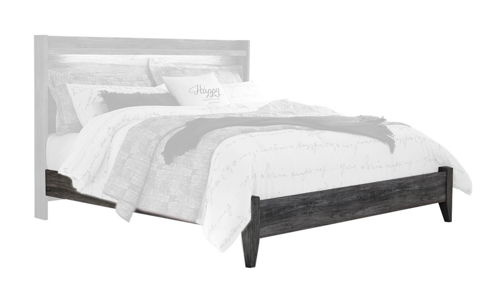 King Panel Footboard w/Rails