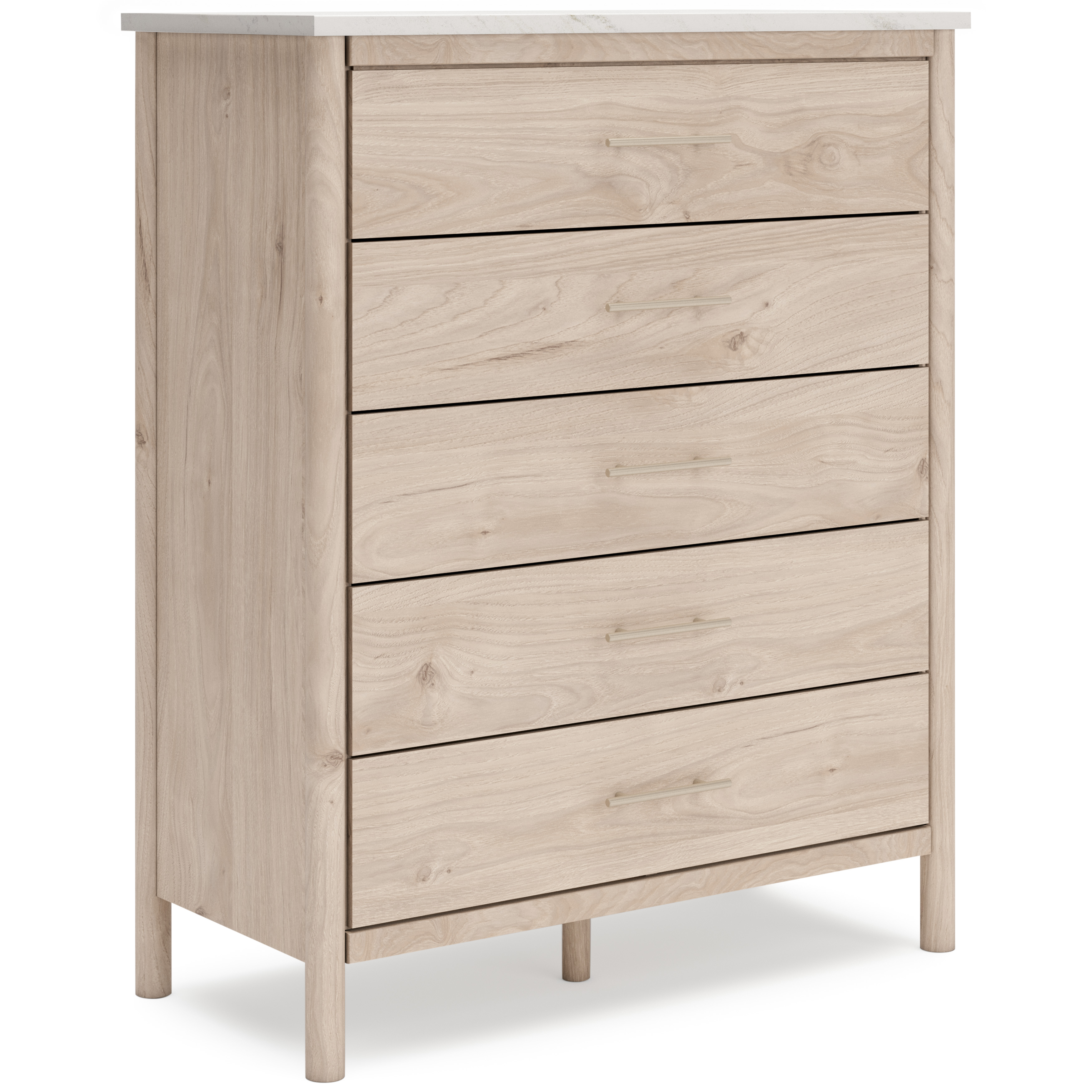 Ashley Furniture Cadmori Brown Beige Five Drawer Chest